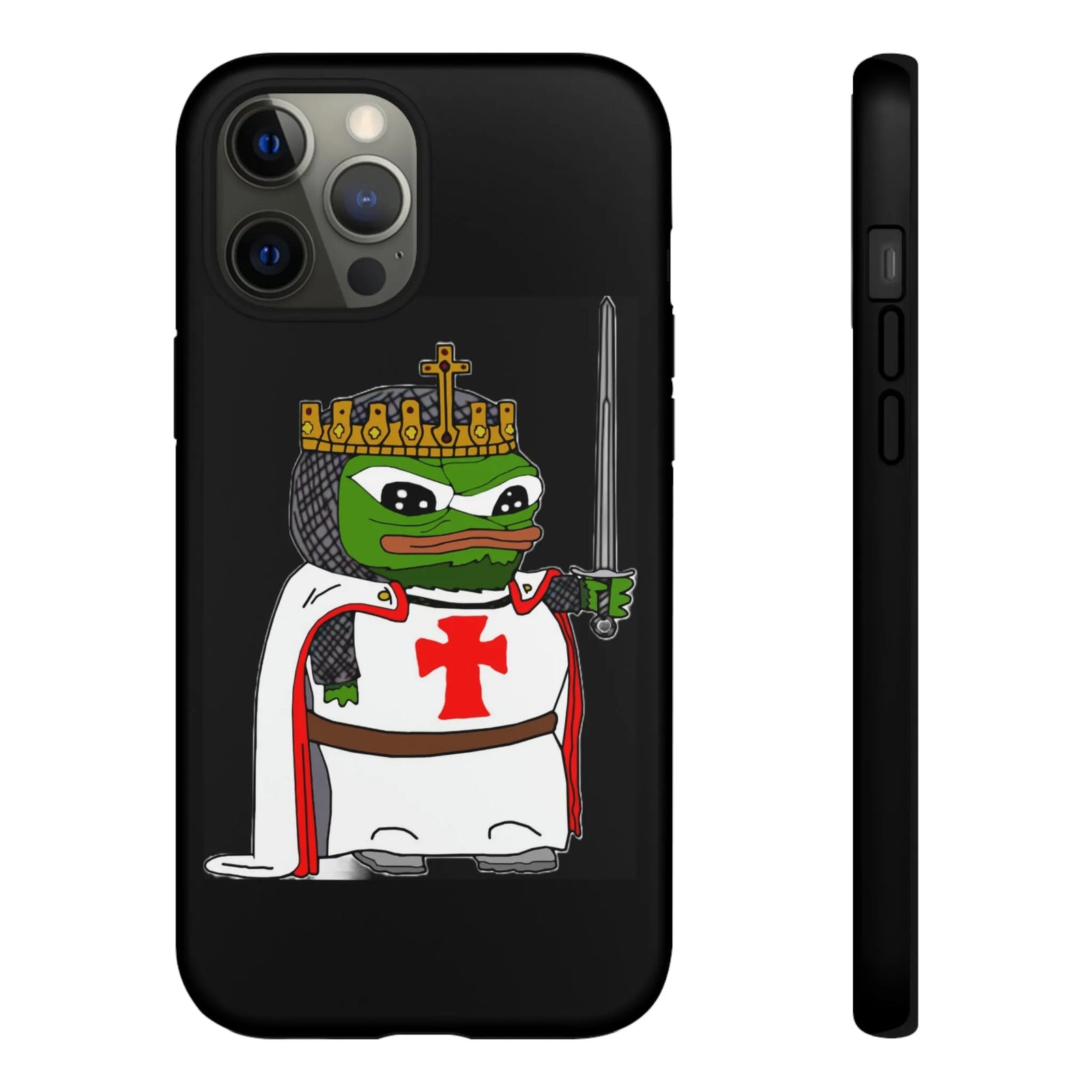 Crusader Pepe Cell Phone Case - Deus Vult Knight Phone Cover