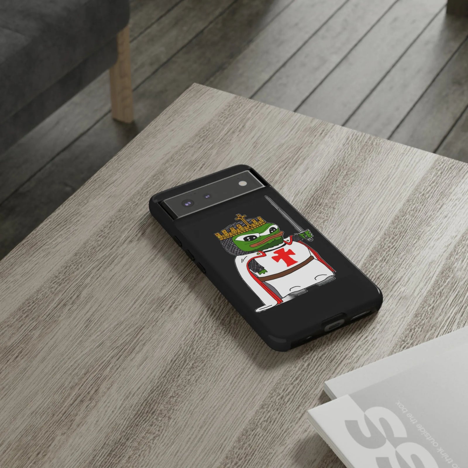 Crusader Pepe Cell Phone Case - Deus Vult Knight Phone Cover