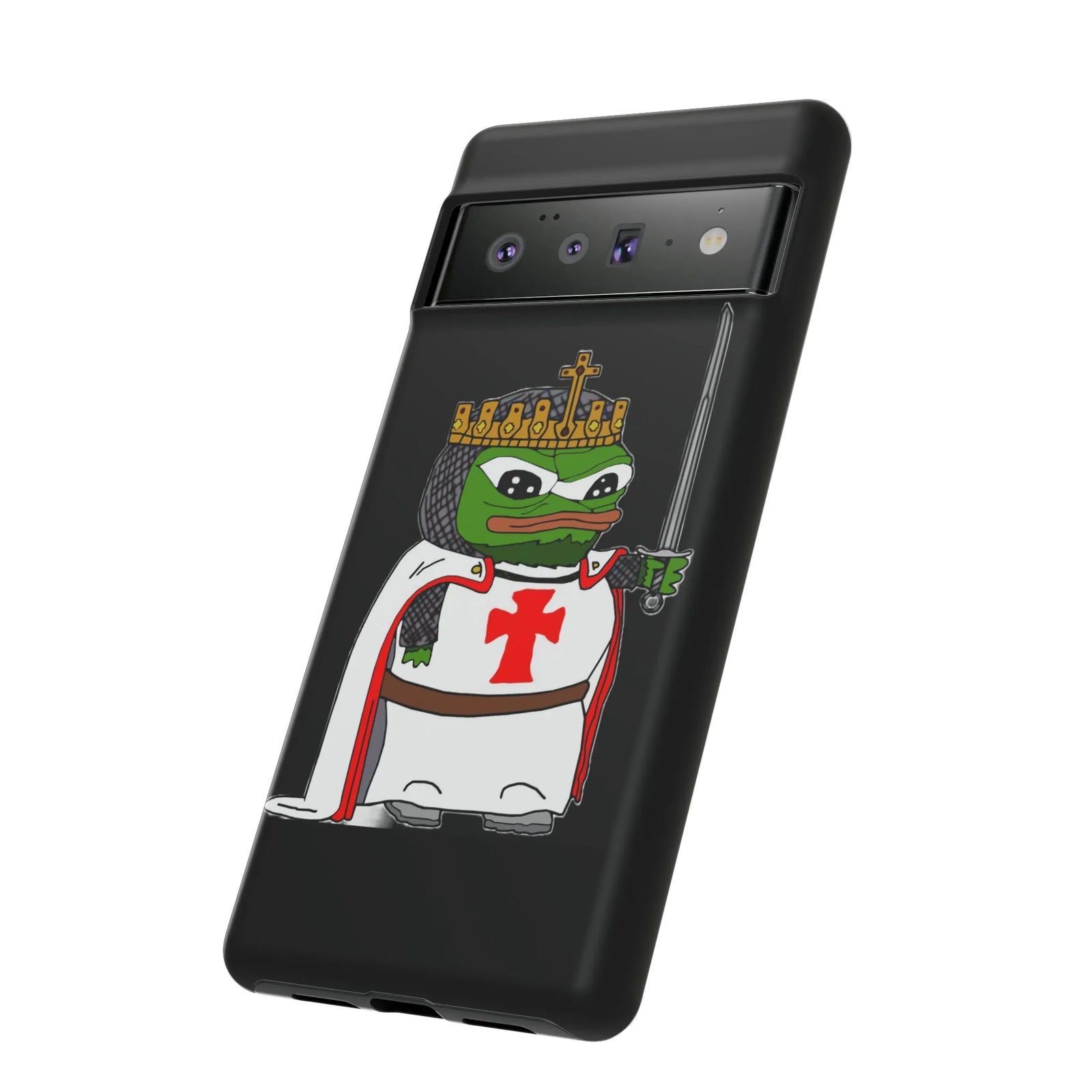 Crusader Pepe Cell Phone Case - Deus Vult Knight Phone Cover