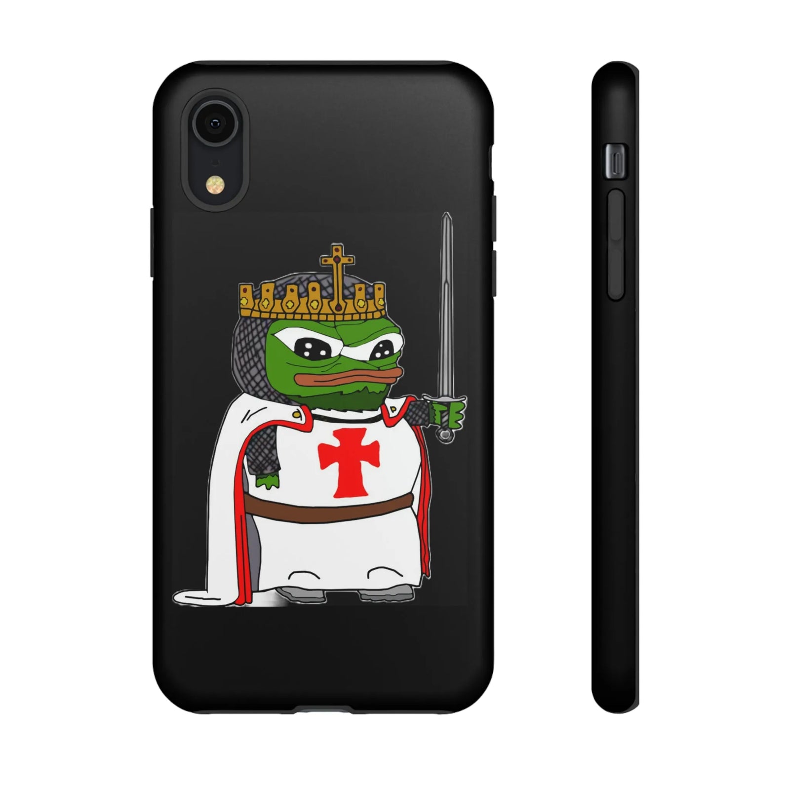 Crusader Pepe Cell Phone Case - Deus Vult Knight Phone Cover