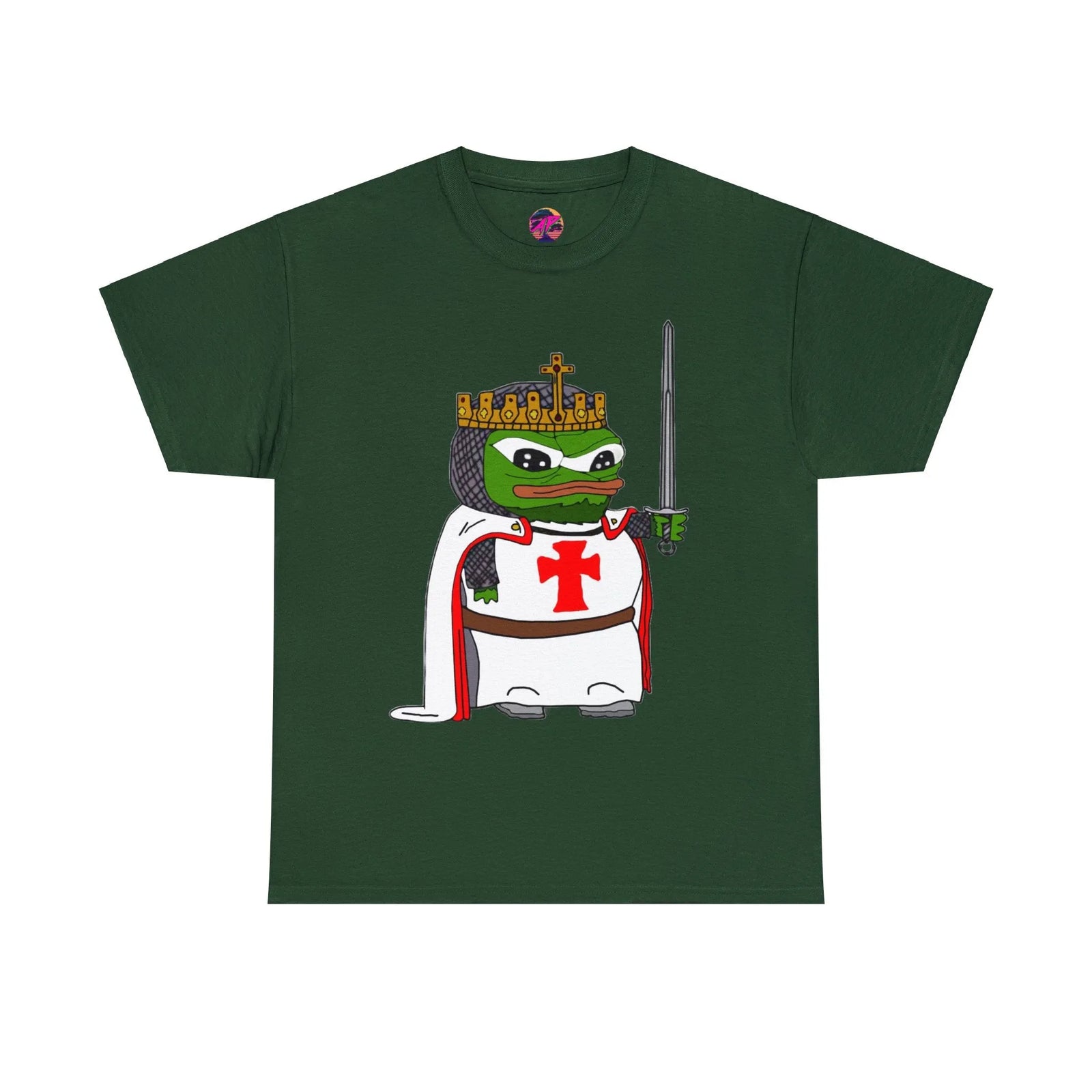 Pepe the Frog Crusader Knight T-Shirt - Deus Vult Meme