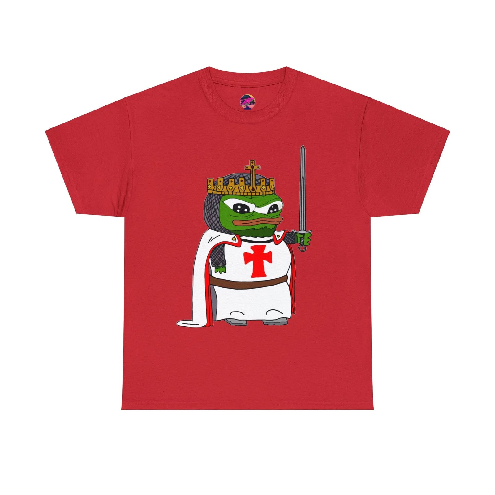Pepe the Frog Crusader Knight T-Shirt - Deus Vult Meme