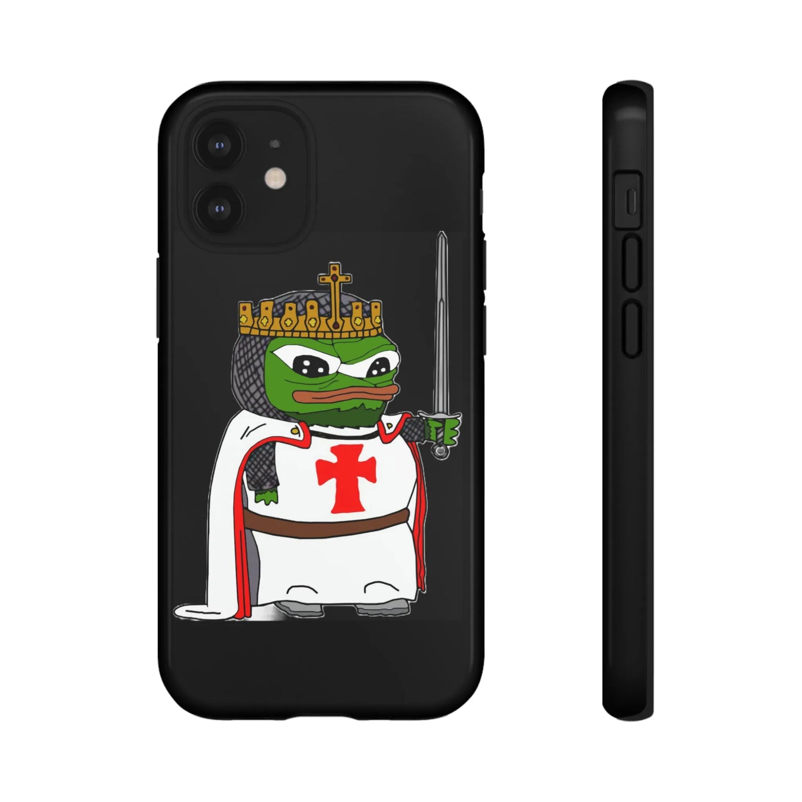 Crusader Pepe Cell Phone Case - Deus Vult Knight Phone Cover