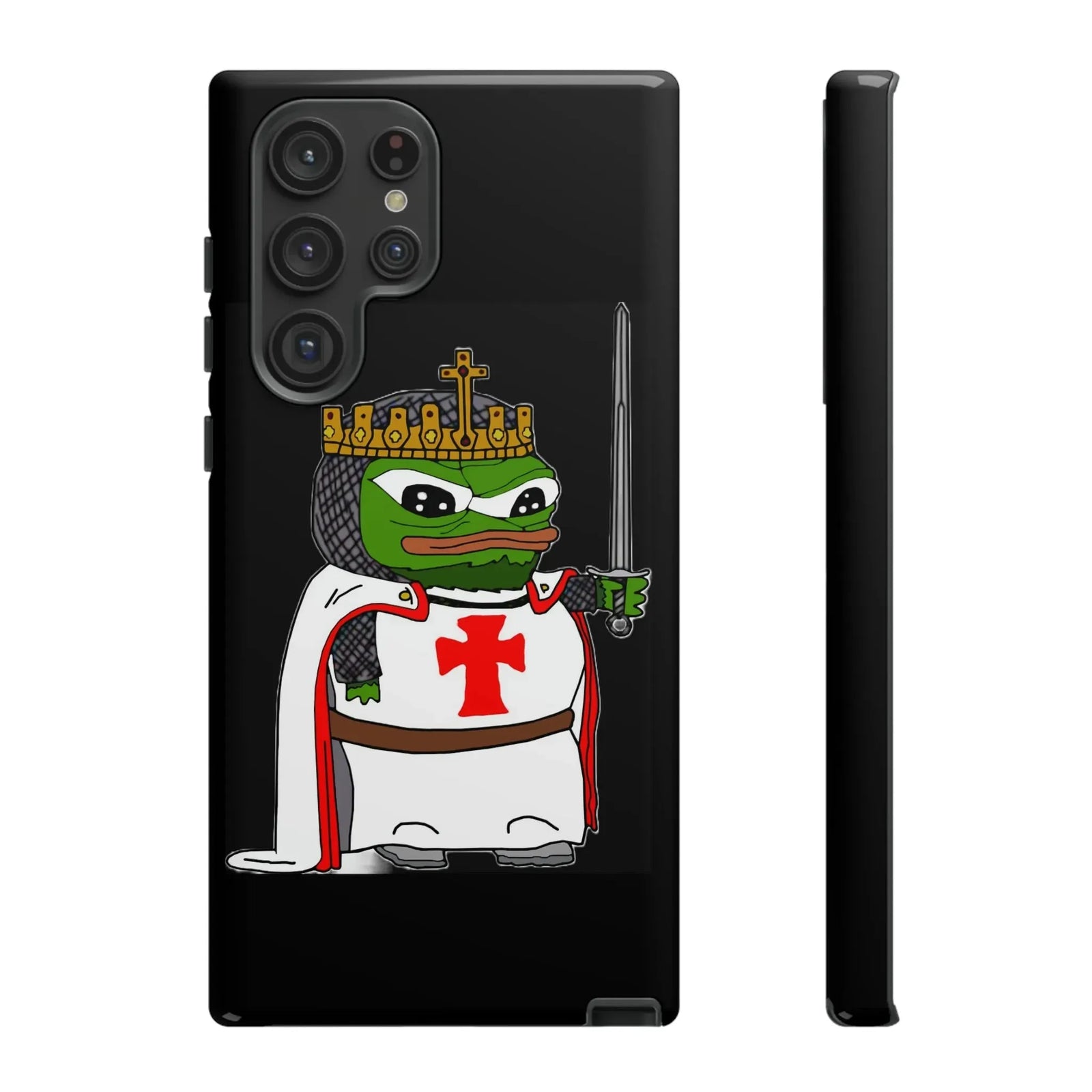 Crusader Pepe Cell Phone Case - Deus Vult Knight Phone Cover