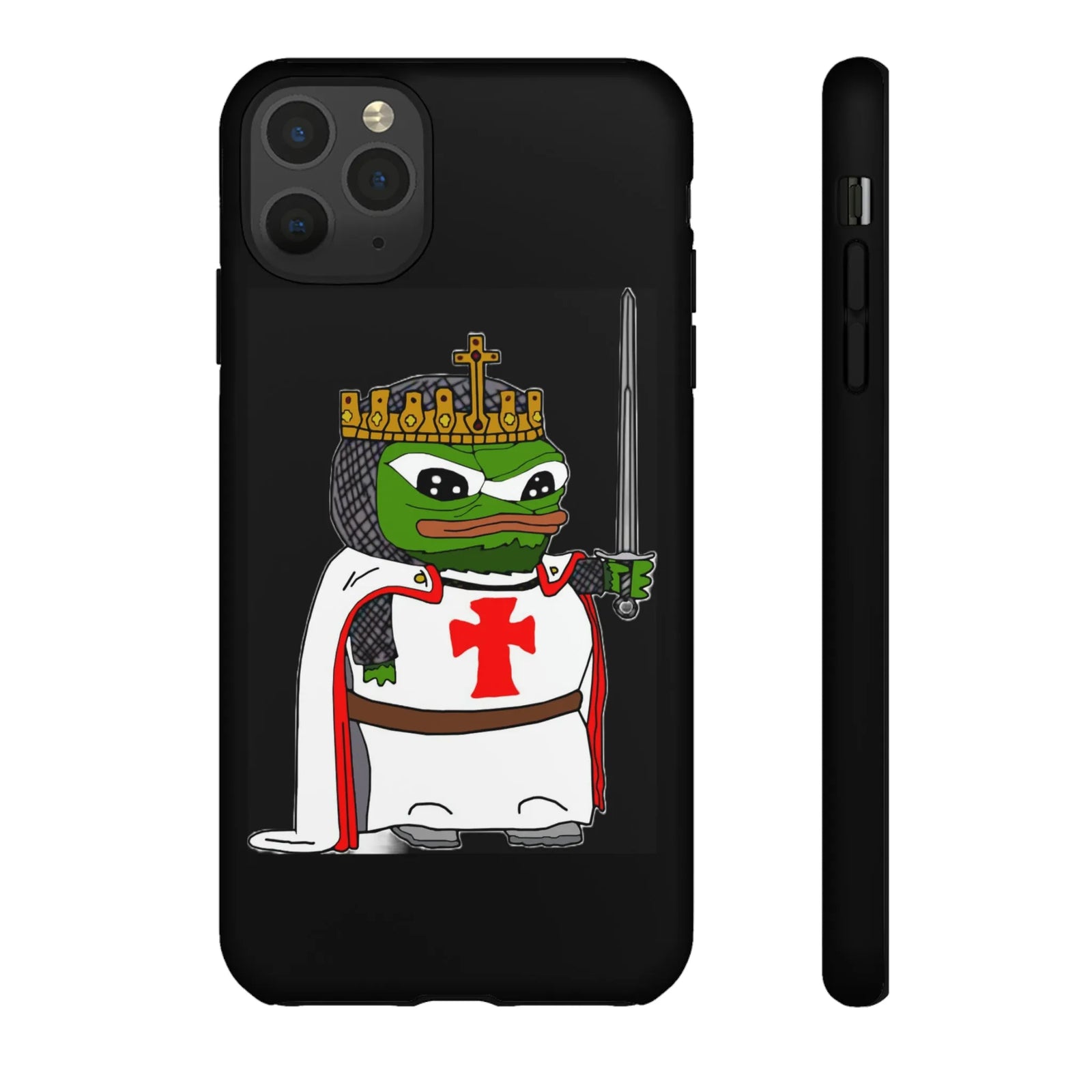 Crusader Pepe Cell Phone Case - Deus Vult Knight Phone Cover