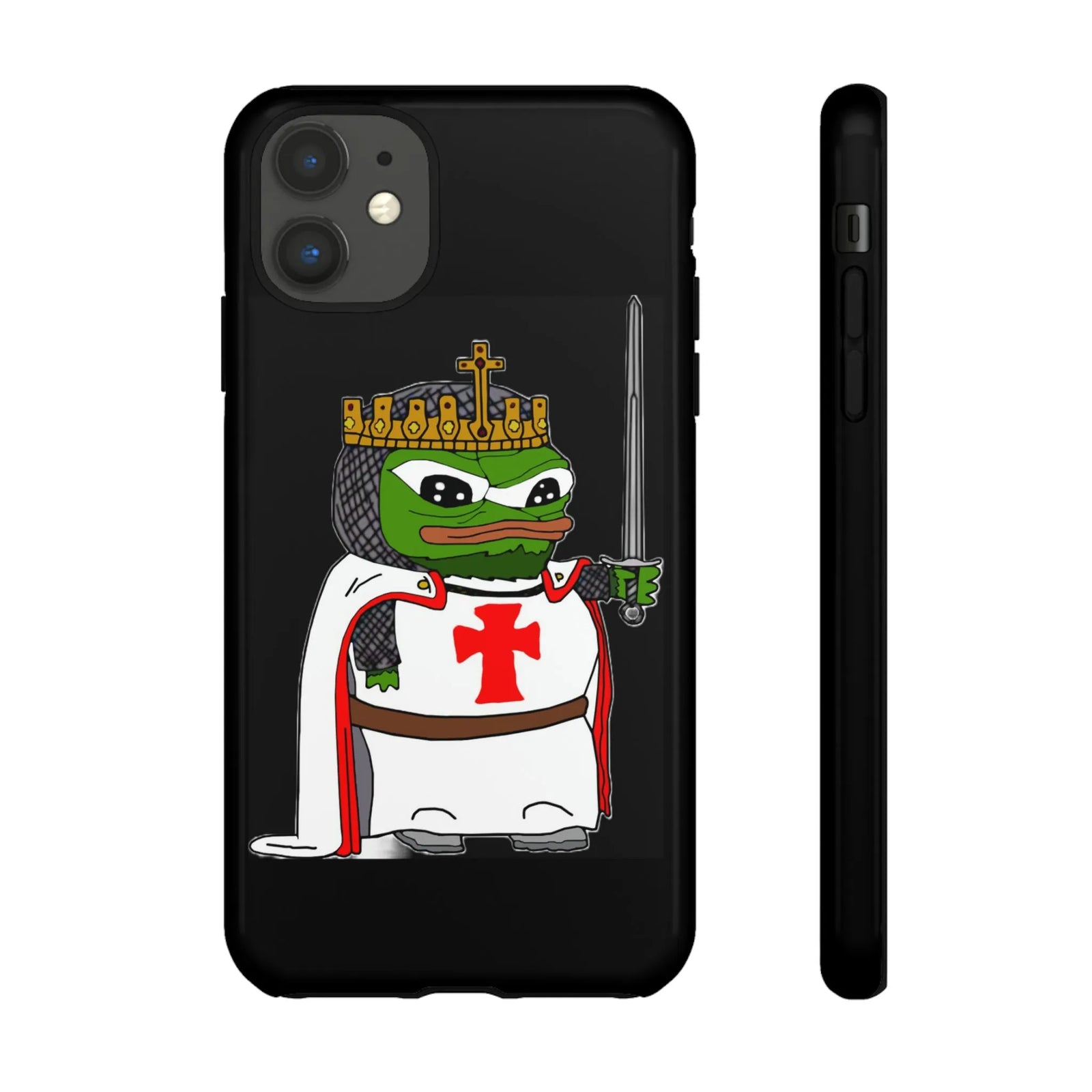 Crusader Pepe Cell Phone Case - Deus Vult Knight Phone Cover