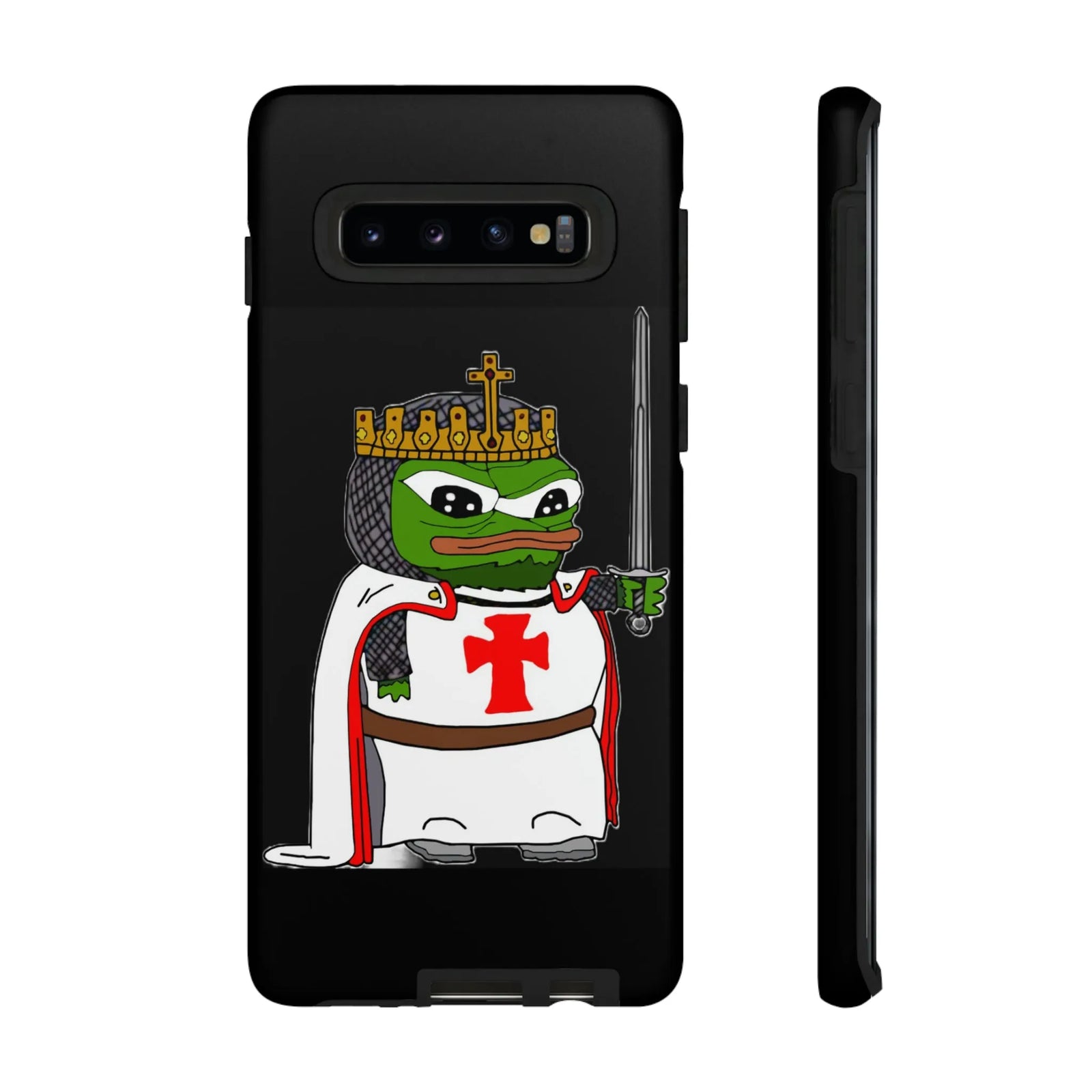 Crusader Pepe Cell Phone Case - Deus Vult Knight Phone Cover