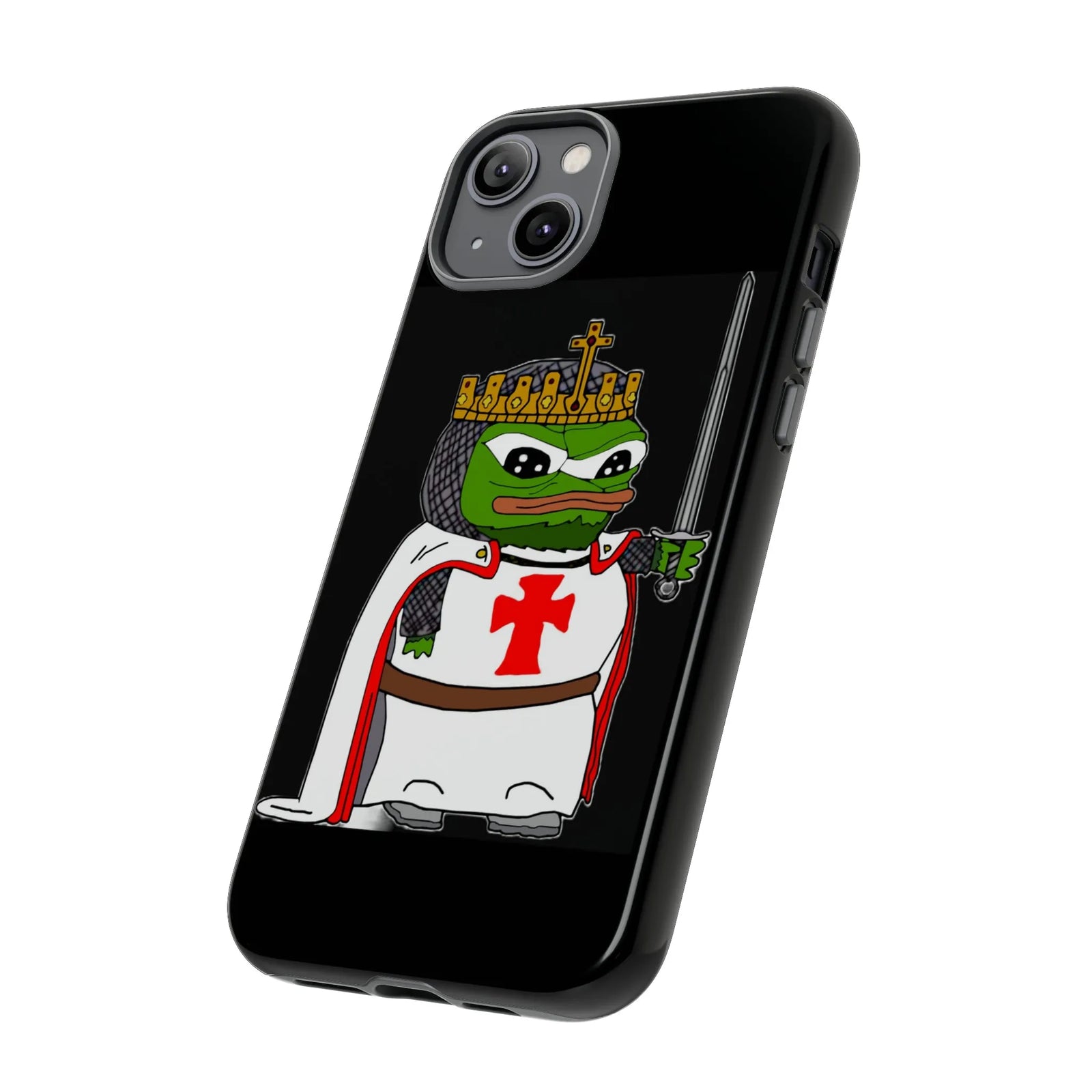 Crusader Pepe Cell Phone Case - Deus Vult Knight Phone Cover
