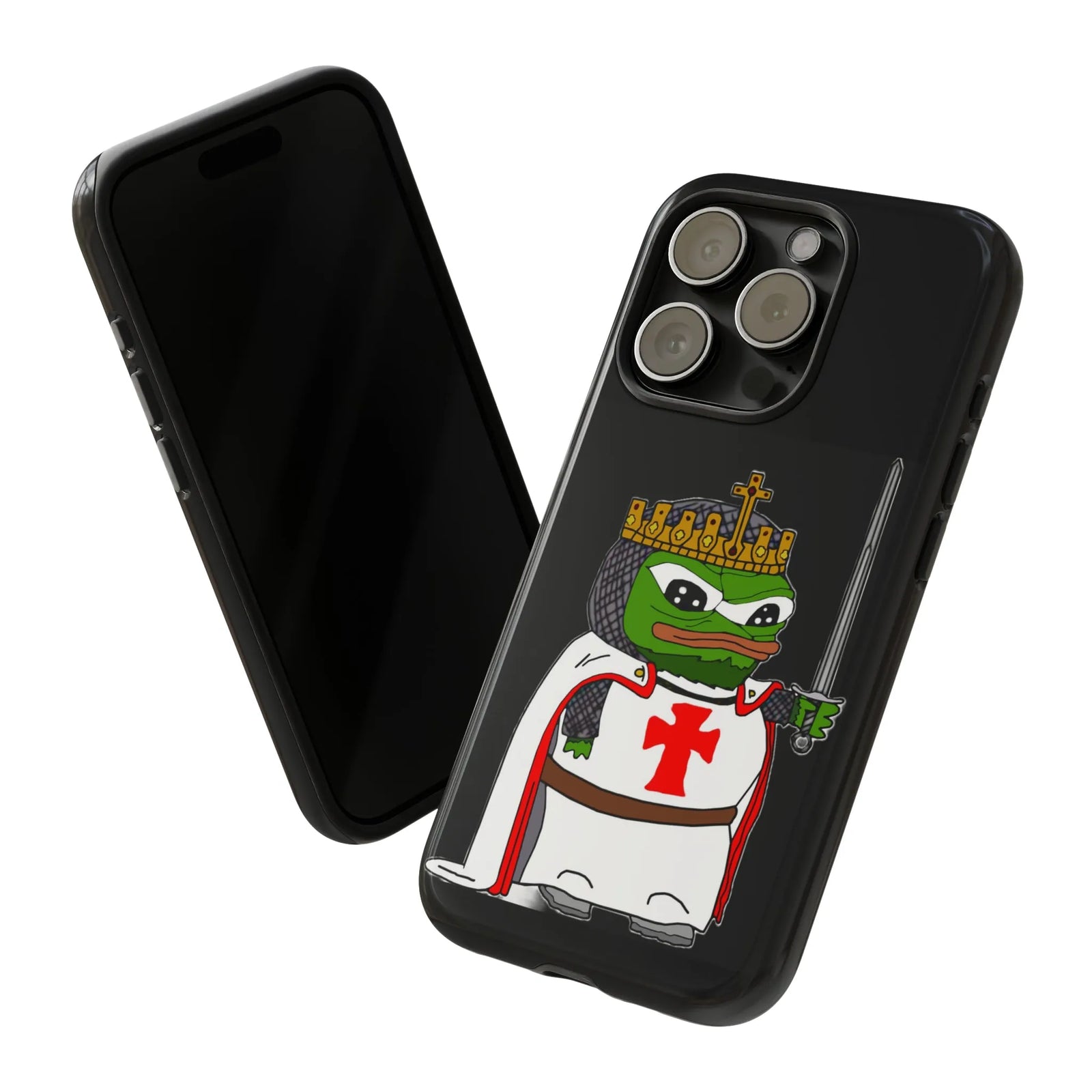 Crusader Pepe Cell Phone Case - Deus Vult Knight Phone Cover