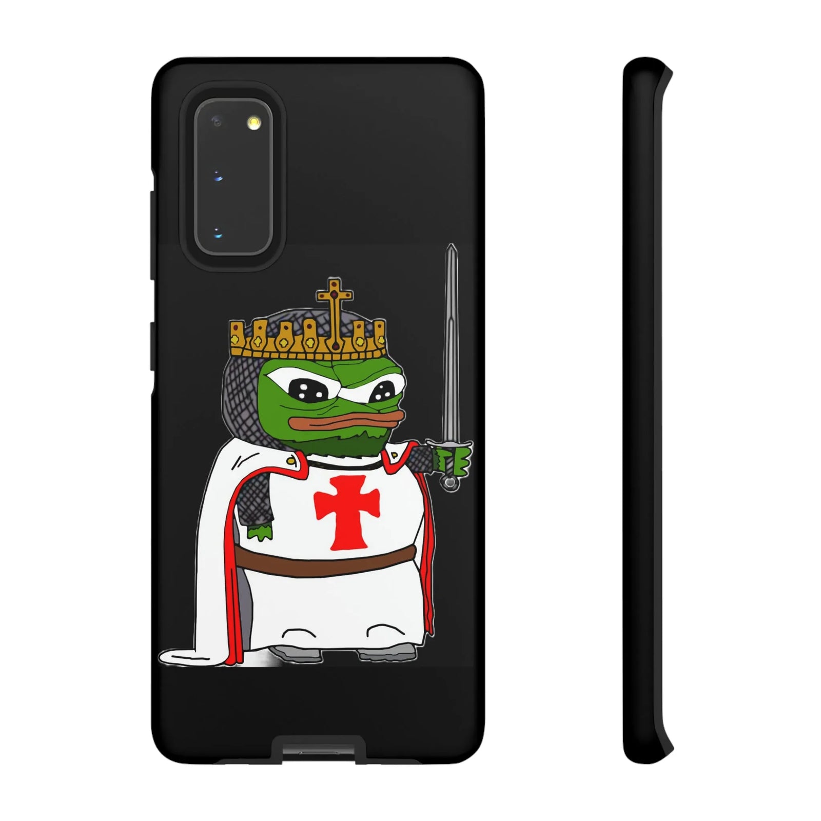 Crusader Pepe Cell Phone Case - Deus Vult Knight Phone Cover