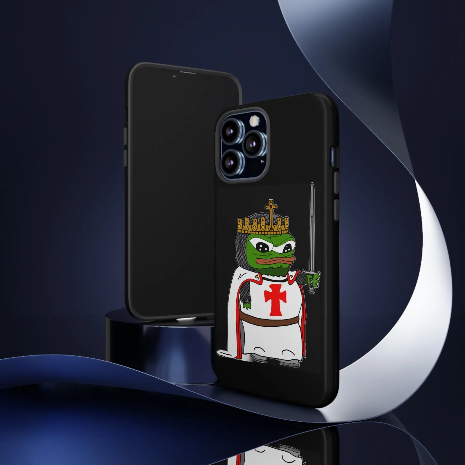 Crusader Pepe Cell Phone Case - Deus Vult Knight Phone Cover