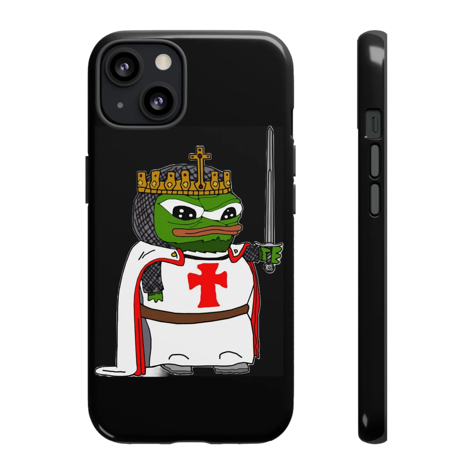 Crusader Pepe Cell Phone Case - Deus Vult Knight Phone Cover