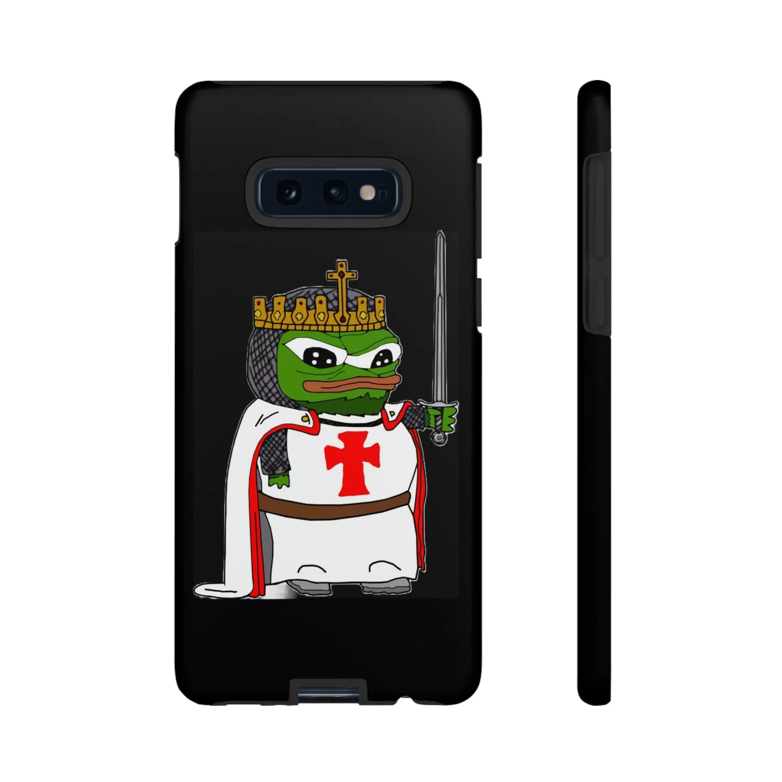 Crusader Pepe Cell Phone Case - Deus Vult Knight Phone Cover