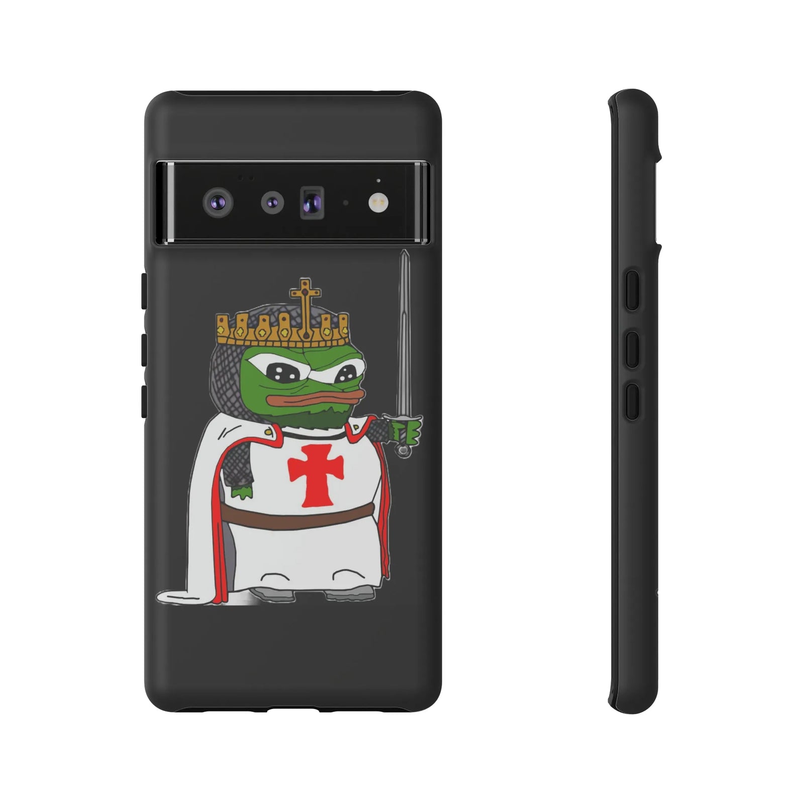 Crusader Pepe Cell Phone Case - Deus Vult Knight Phone Cover