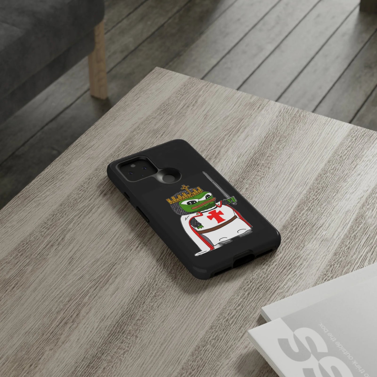 Crusader Pepe Cell Phone Case - Deus Vult Knight Phone Cover