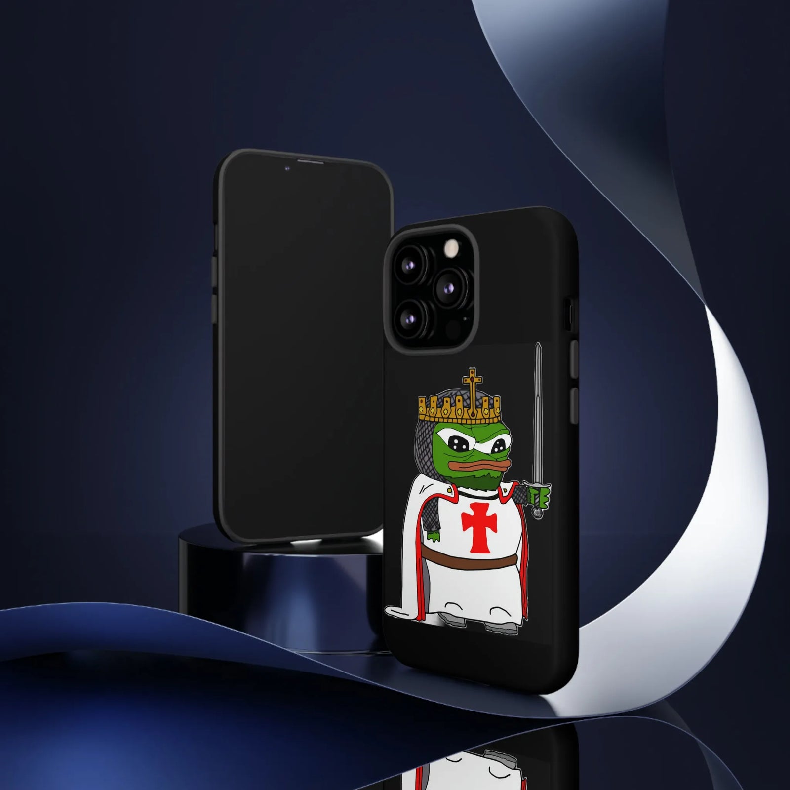 Crusader Pepe Cell Phone Case - Deus Vult Knight Phone Cover