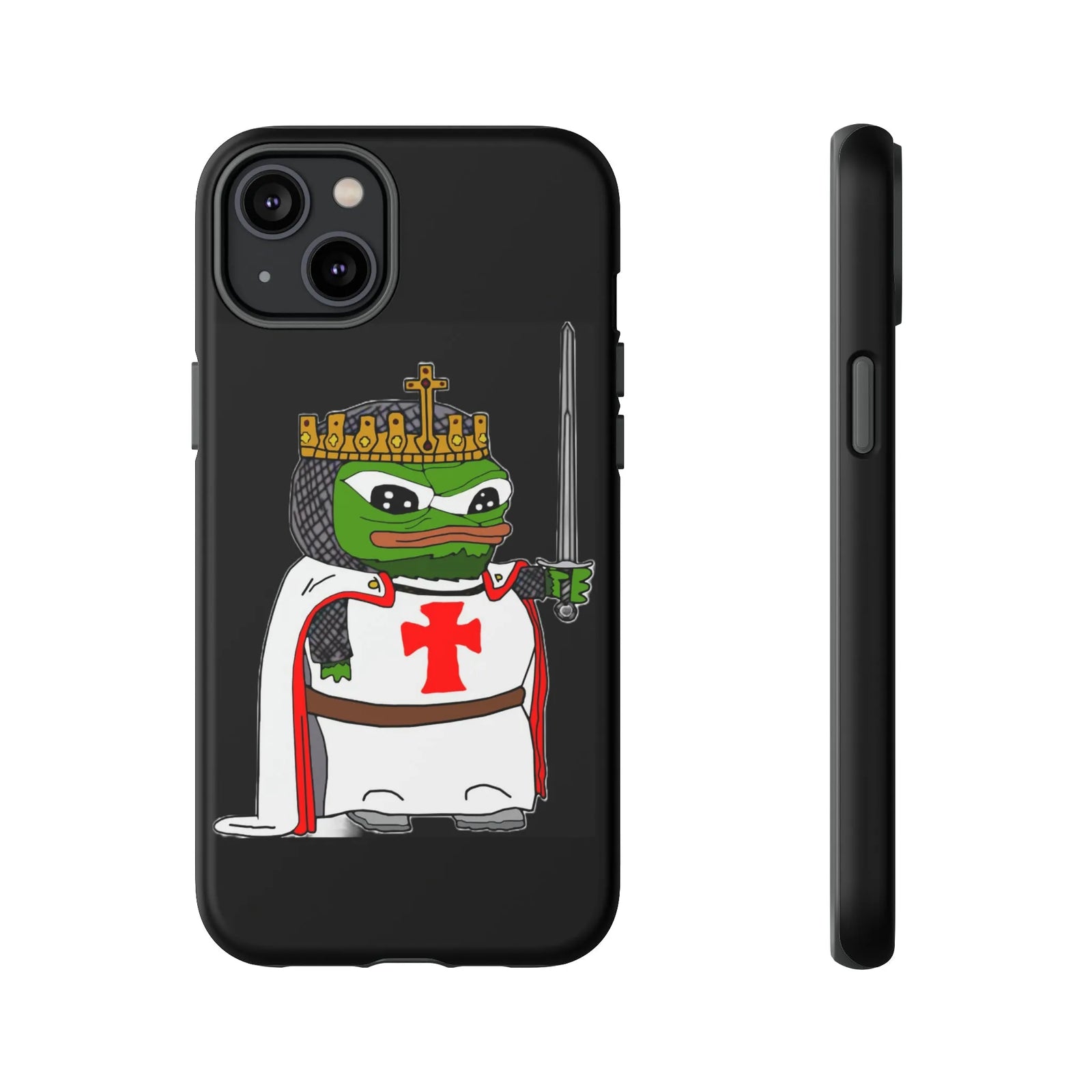 Crusader Pepe Cell Phone Case - Deus Vult Knight Phone Cover
