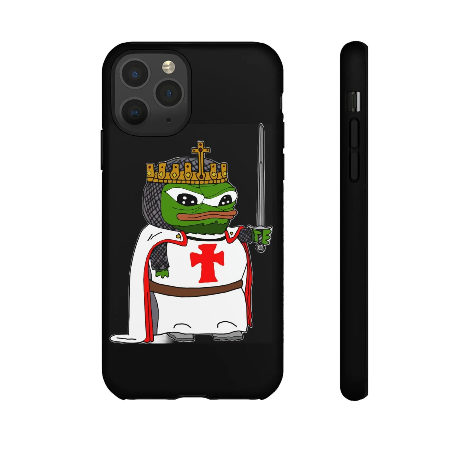 Crusader Pepe Cell Phone Case - Deus Vult Knight Phone Cover