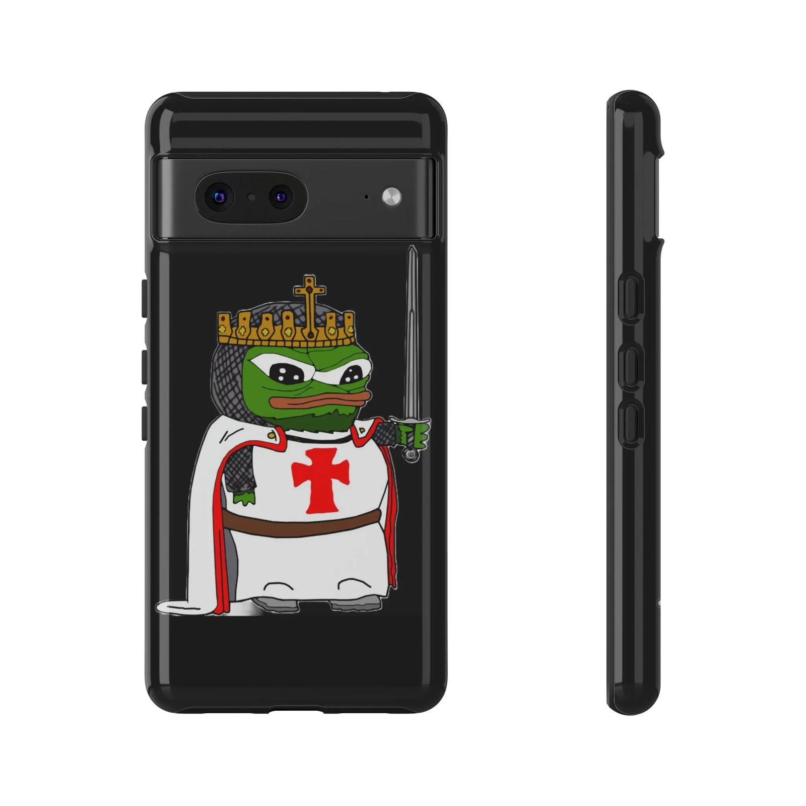 Crusader Pepe Cell Phone Case - Deus Vult Knight Phone Cover