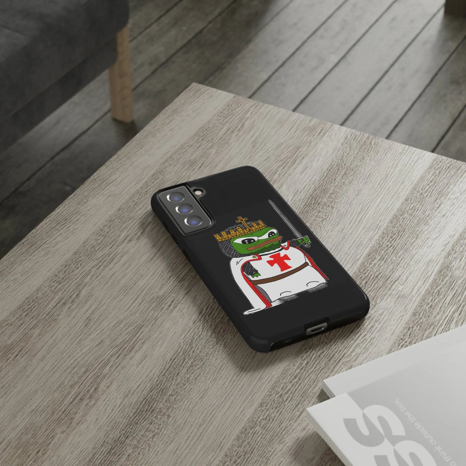 Crusader Pepe Cell Phone Case - Deus Vult Knight Phone Cover
