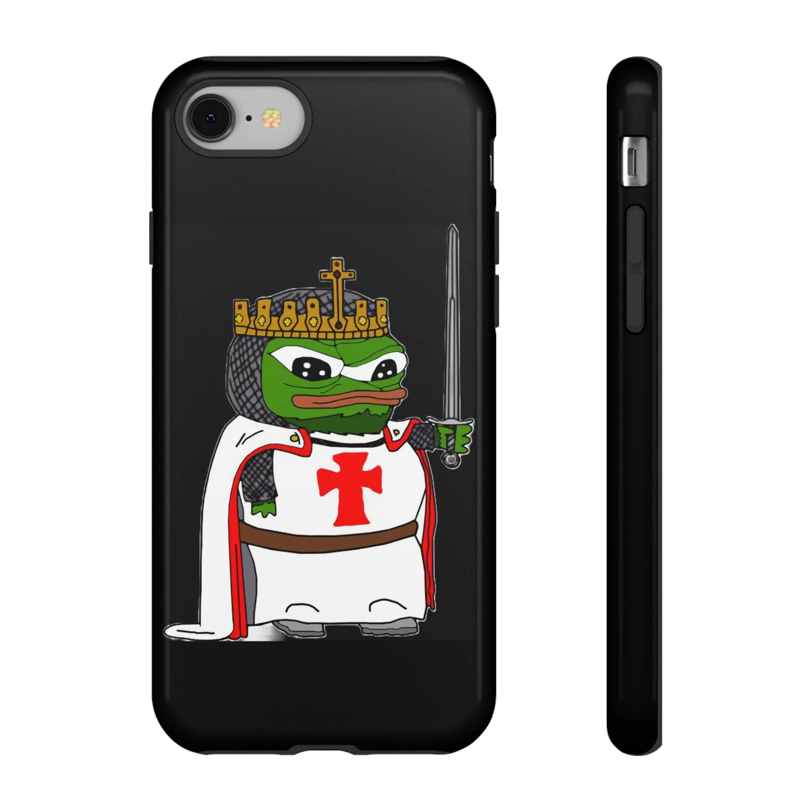 Crusader Pepe Cell Phone Case - Deus Vult Knight Phone Cover