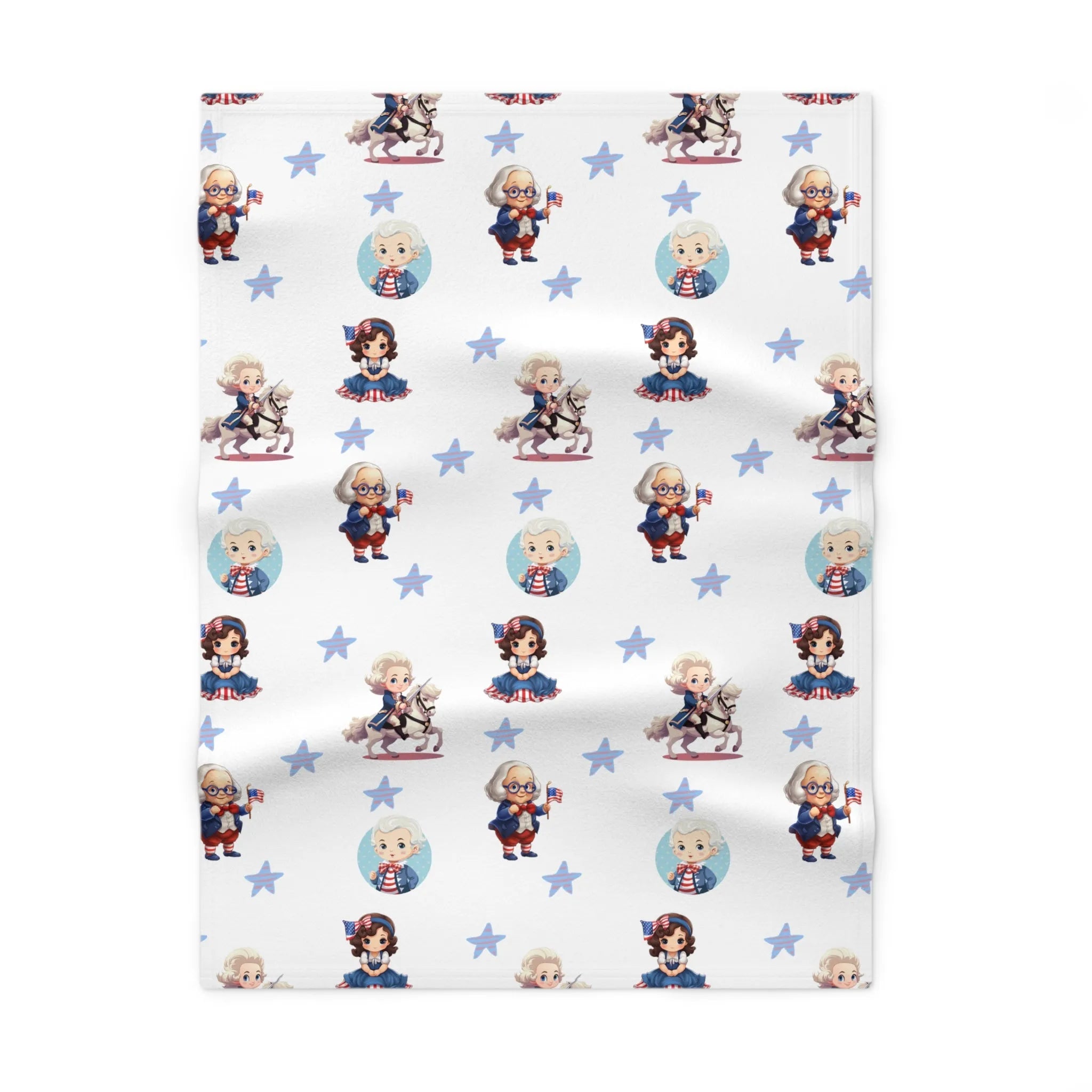 Tiny Patriots Soft Fleece Baby Blanket