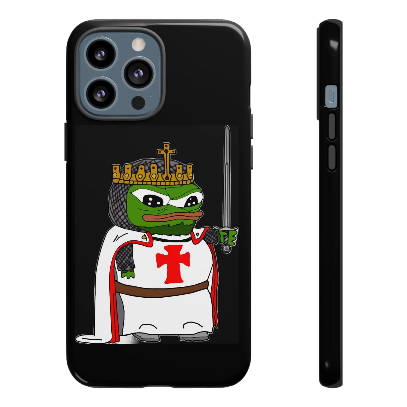 Crusader Pepe Cell Phone Case - Deus Vult Knight Phone Cover