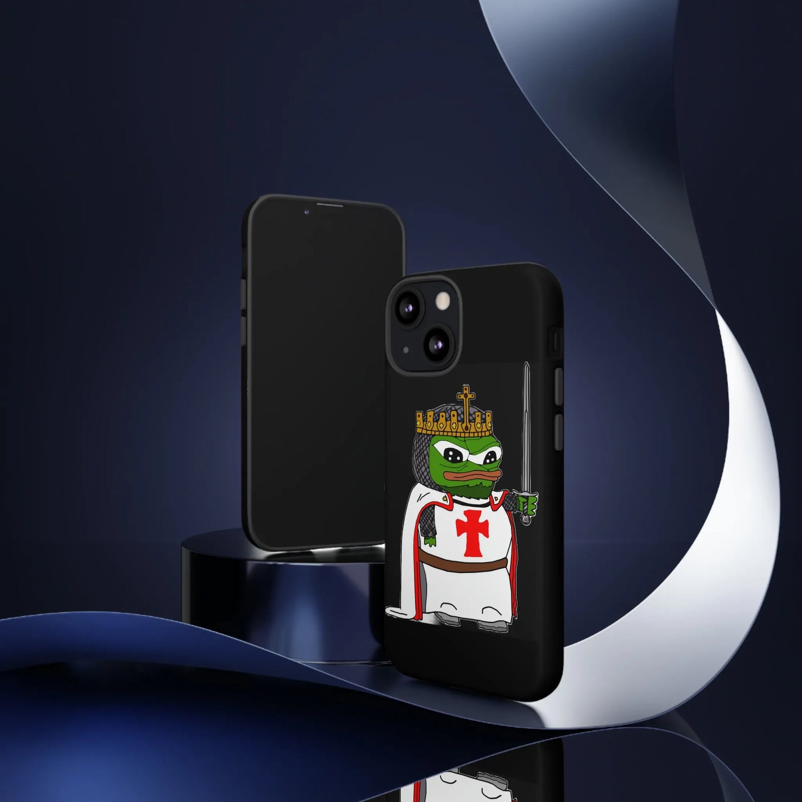 Crusader Pepe Cell Phone Case - Deus Vult Knight Phone Cover