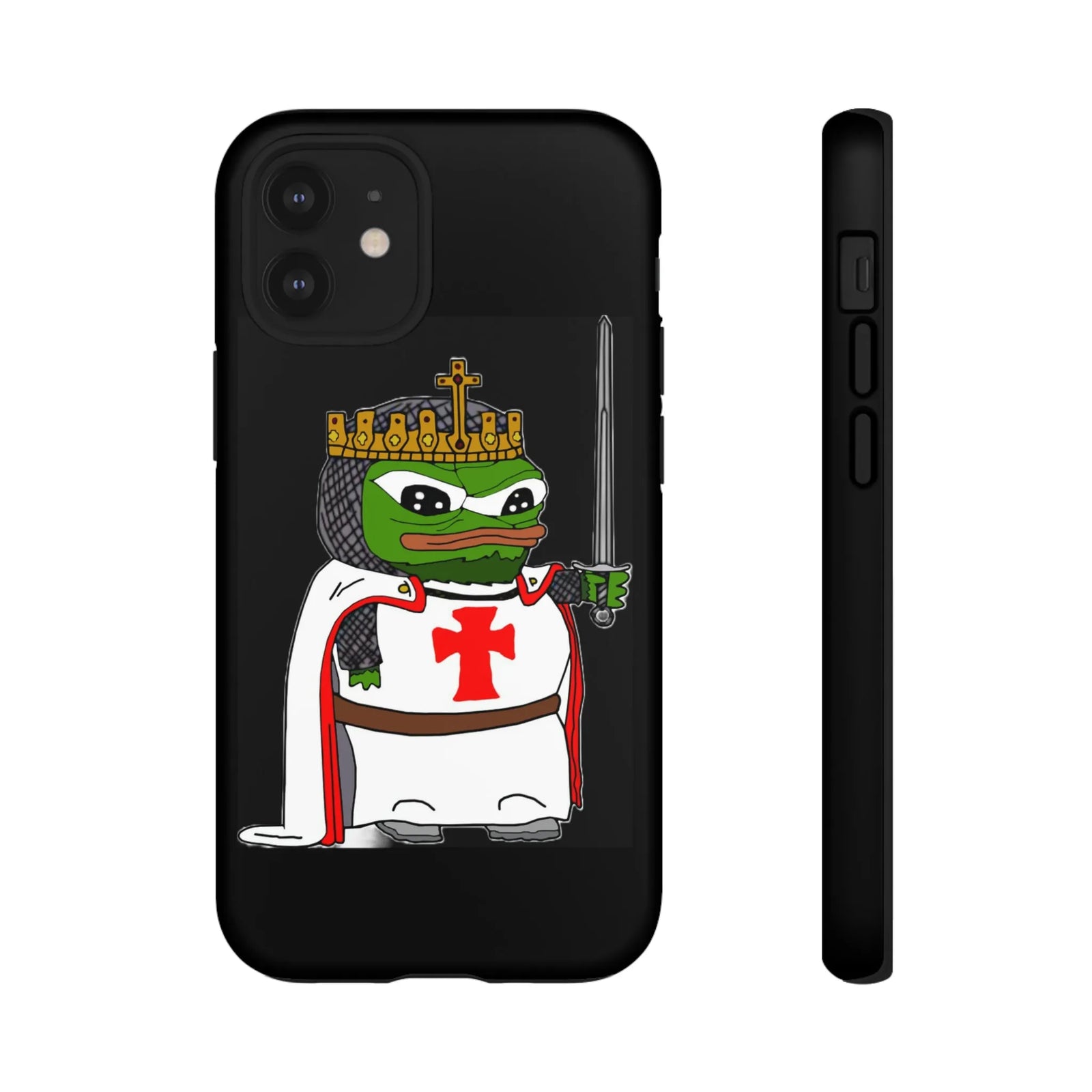 Crusader Pepe Cell Phone Case - Deus Vult Knight Phone Cover