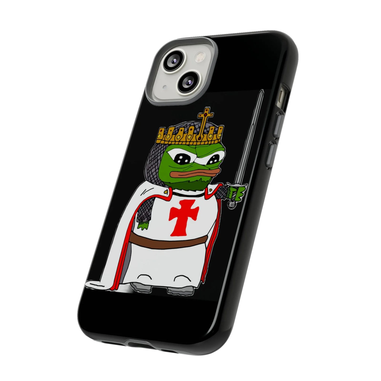Crusader Pepe Cell Phone Case - Deus Vult Knight Phone Cover