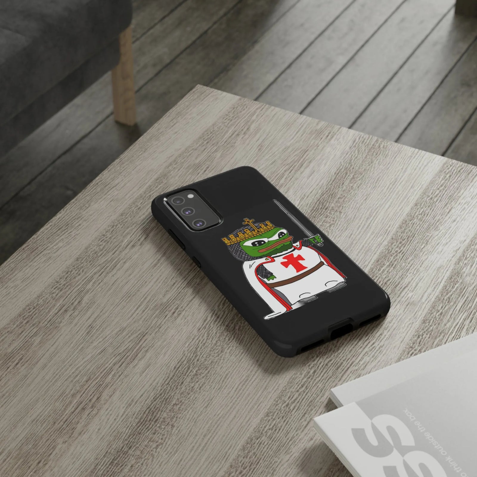 Crusader Pepe Cell Phone Case - Deus Vult Knight Phone Cover