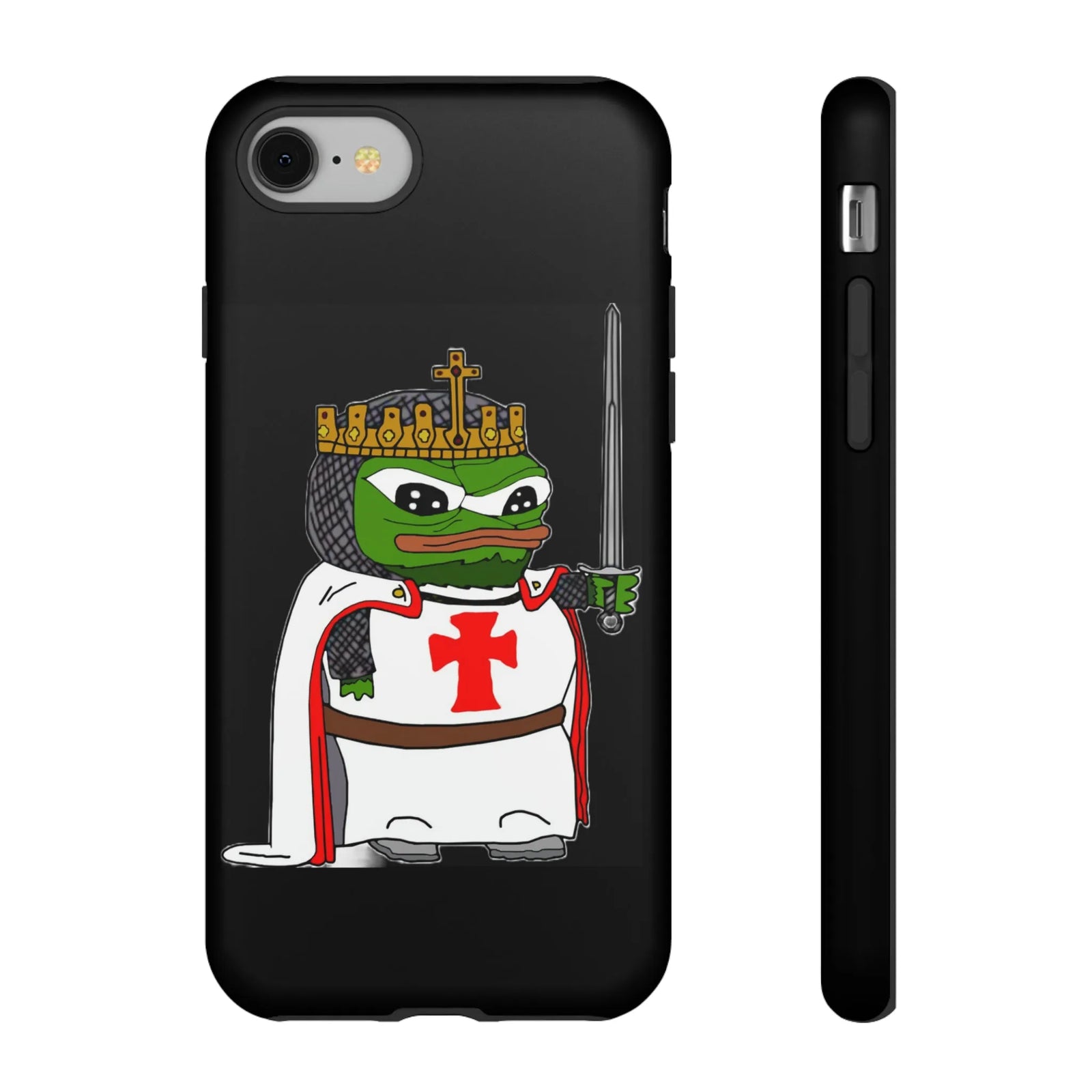 Crusader Pepe Cell Phone Case - Deus Vult Knight Phone Cover