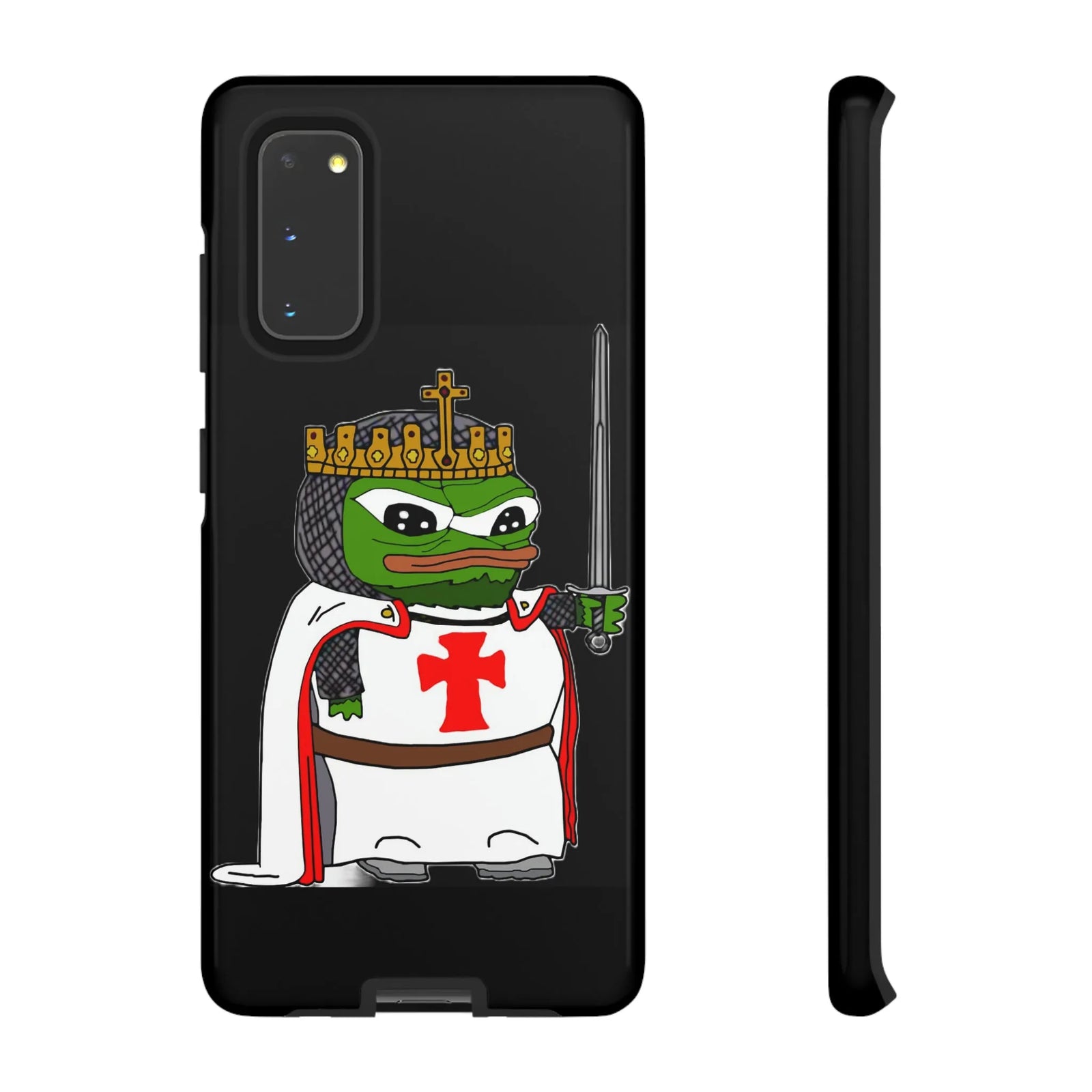 Crusader Pepe Cell Phone Case - Deus Vult Knight Phone Cover