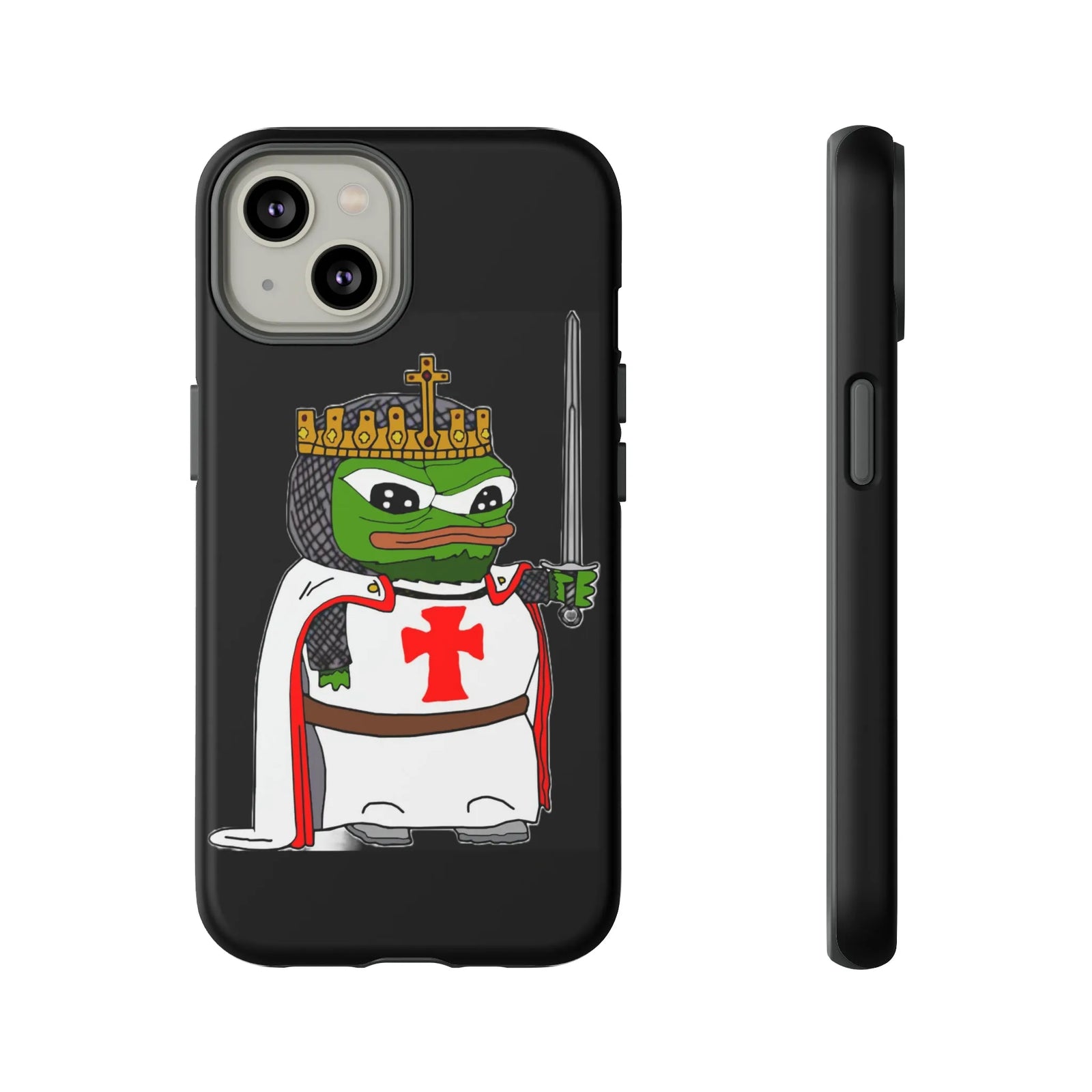 Crusader Pepe Cell Phone Case - Deus Vult Knight Phone Cover