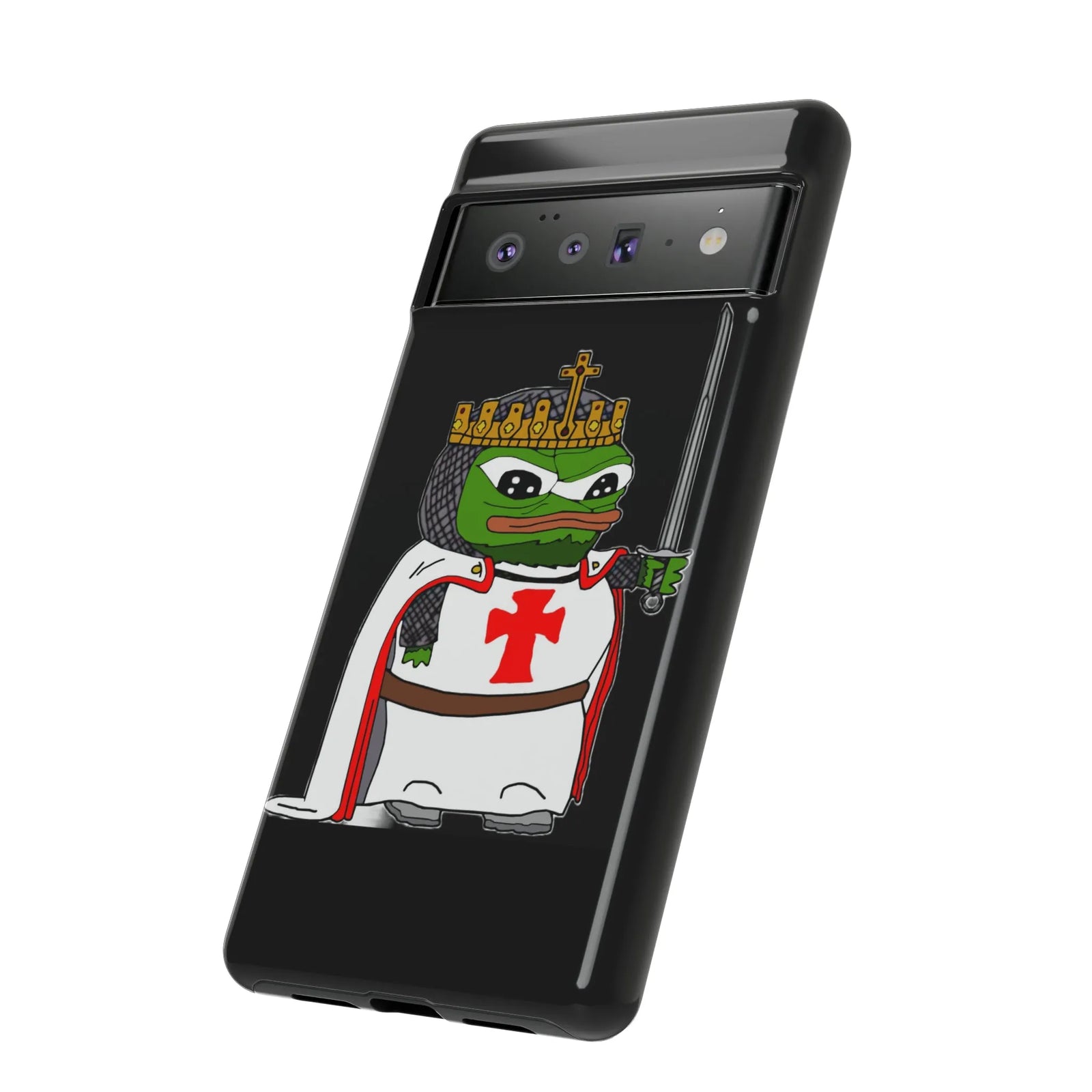 Crusader Pepe Cell Phone Case - Deus Vult Knight Phone Cover