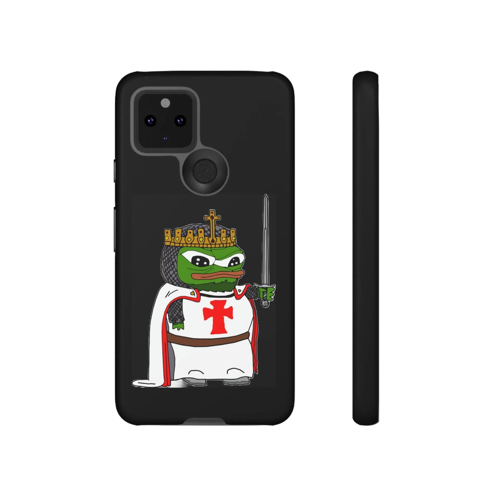 Crusader Pepe Cell Phone Case - Deus Vult Knight Phone Cover