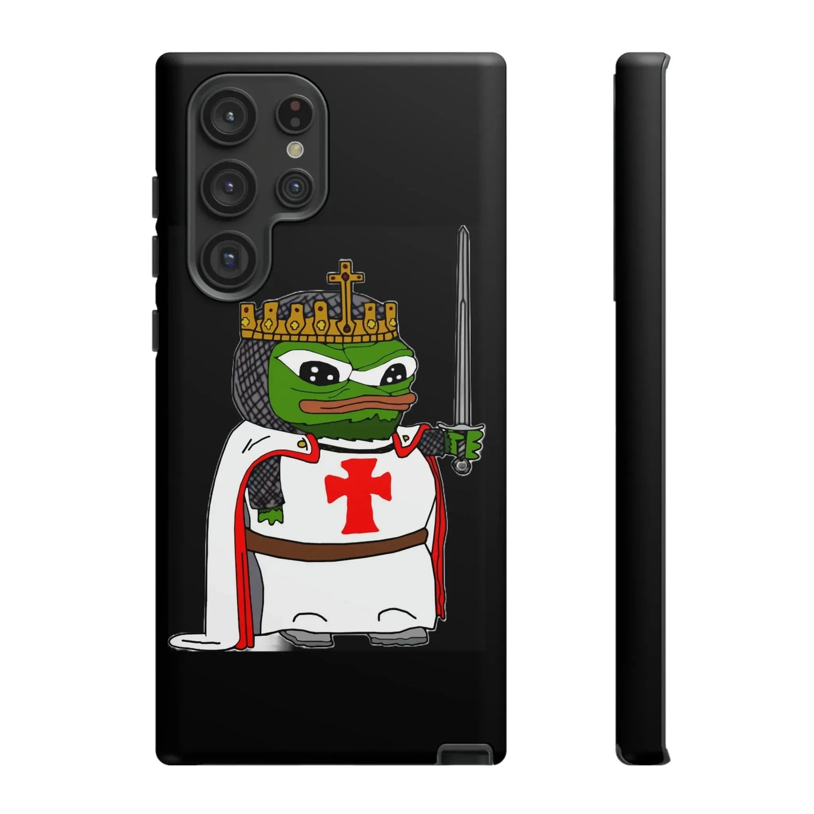 Crusader Pepe Cell Phone Case - Deus Vult Knight Phone Cover