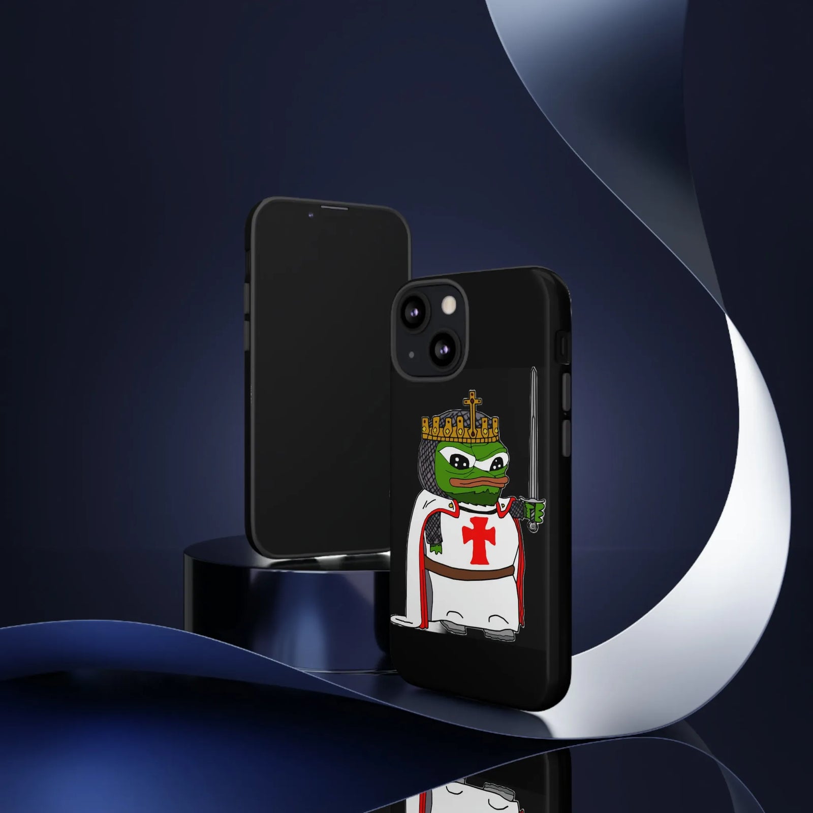Crusader Pepe Cell Phone Case - Deus Vult Knight Phone Cover