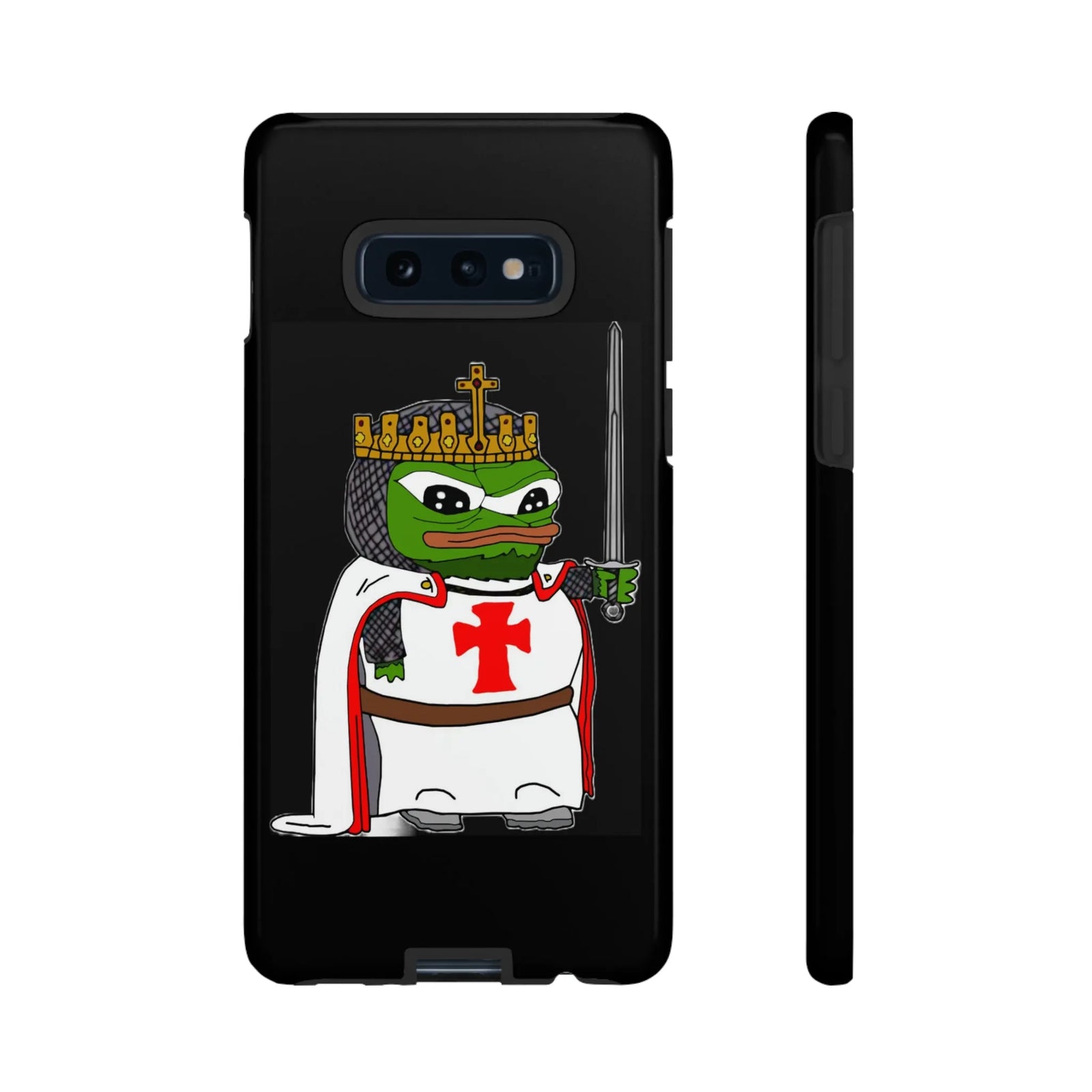 Crusader Pepe Cell Phone Case - Deus Vult Knight Phone Cover