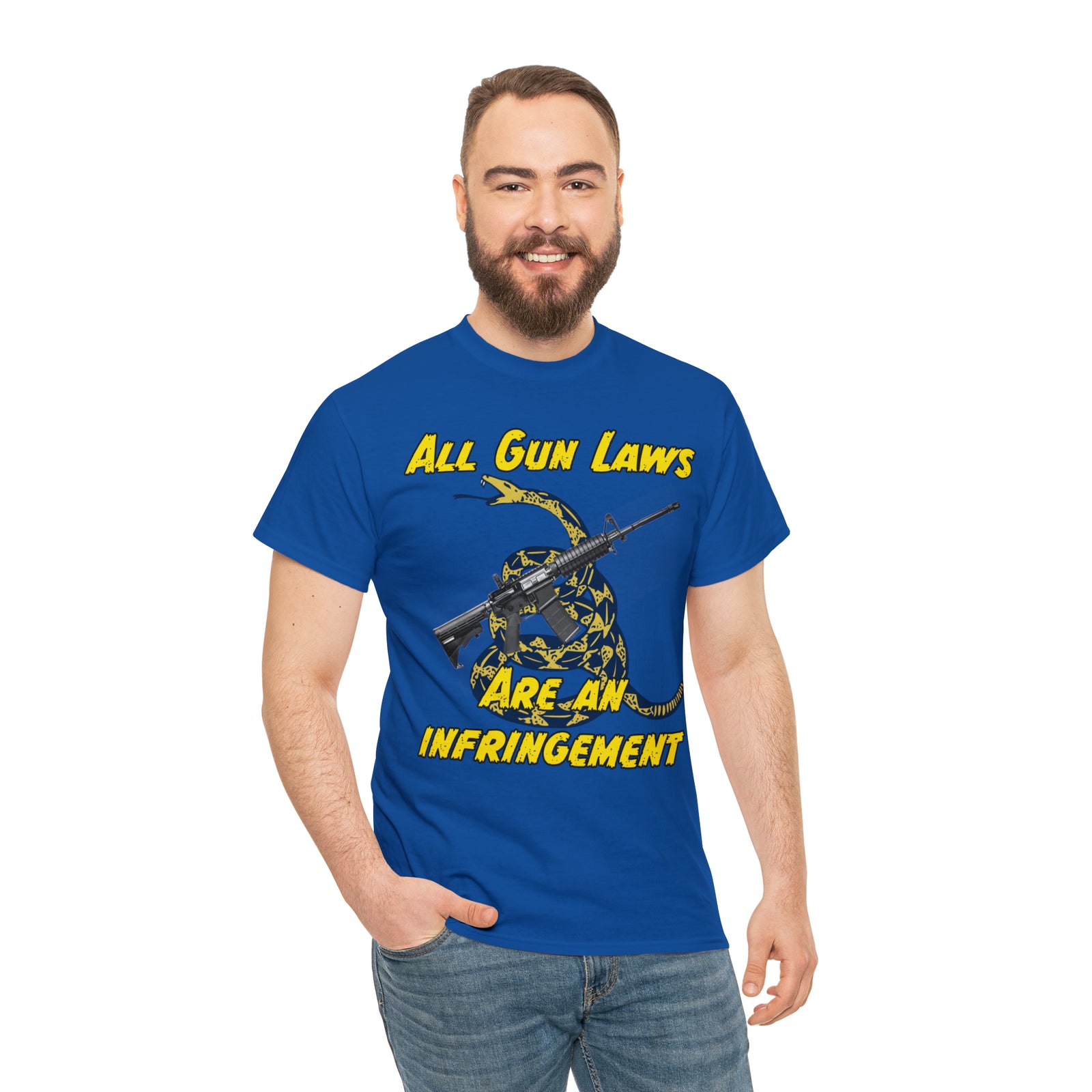 All Gun Laws Are Infringements AR15 Gadsden T-Shirt