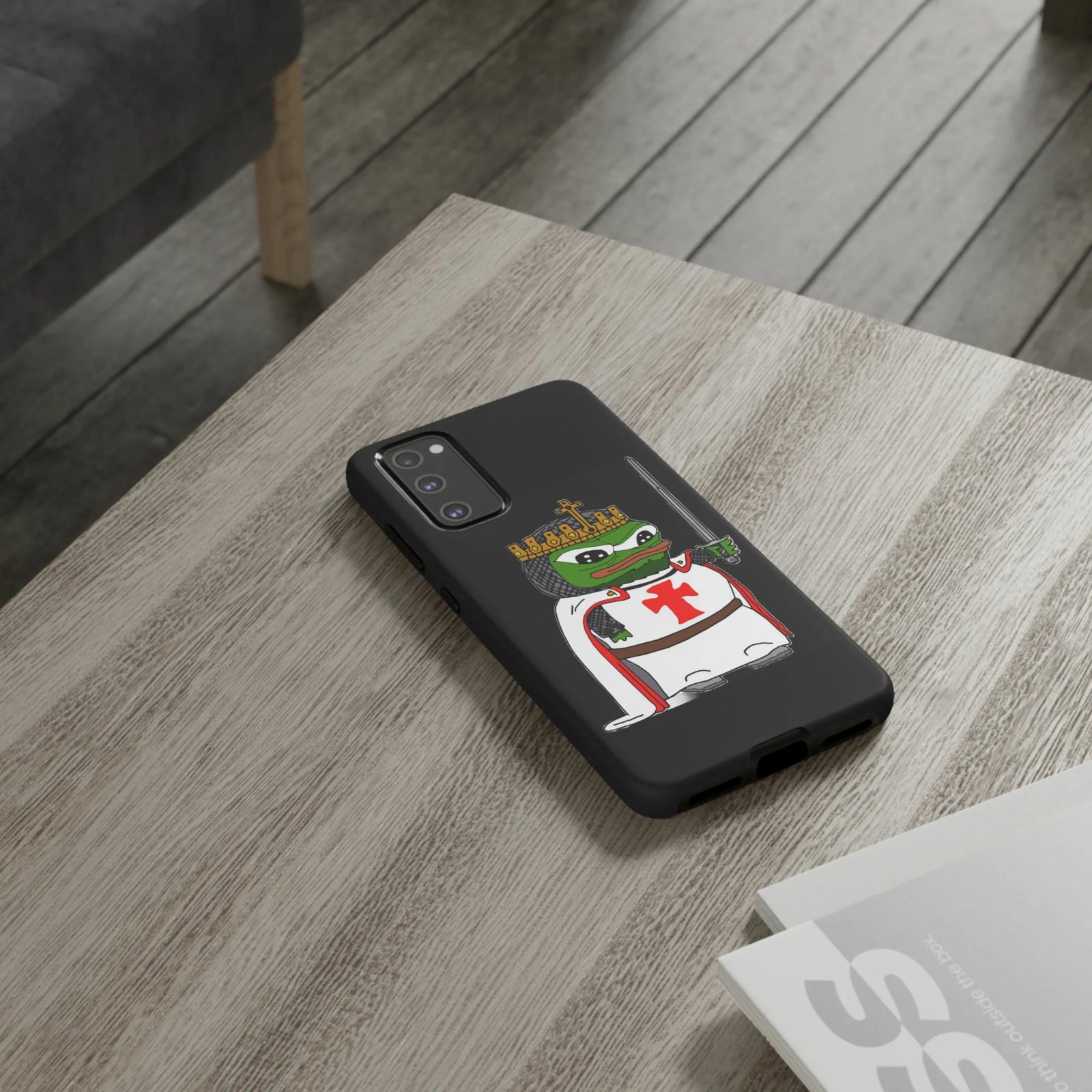 Crusader Pepe Cell Phone Case - Deus Vult Knight Phone Cover