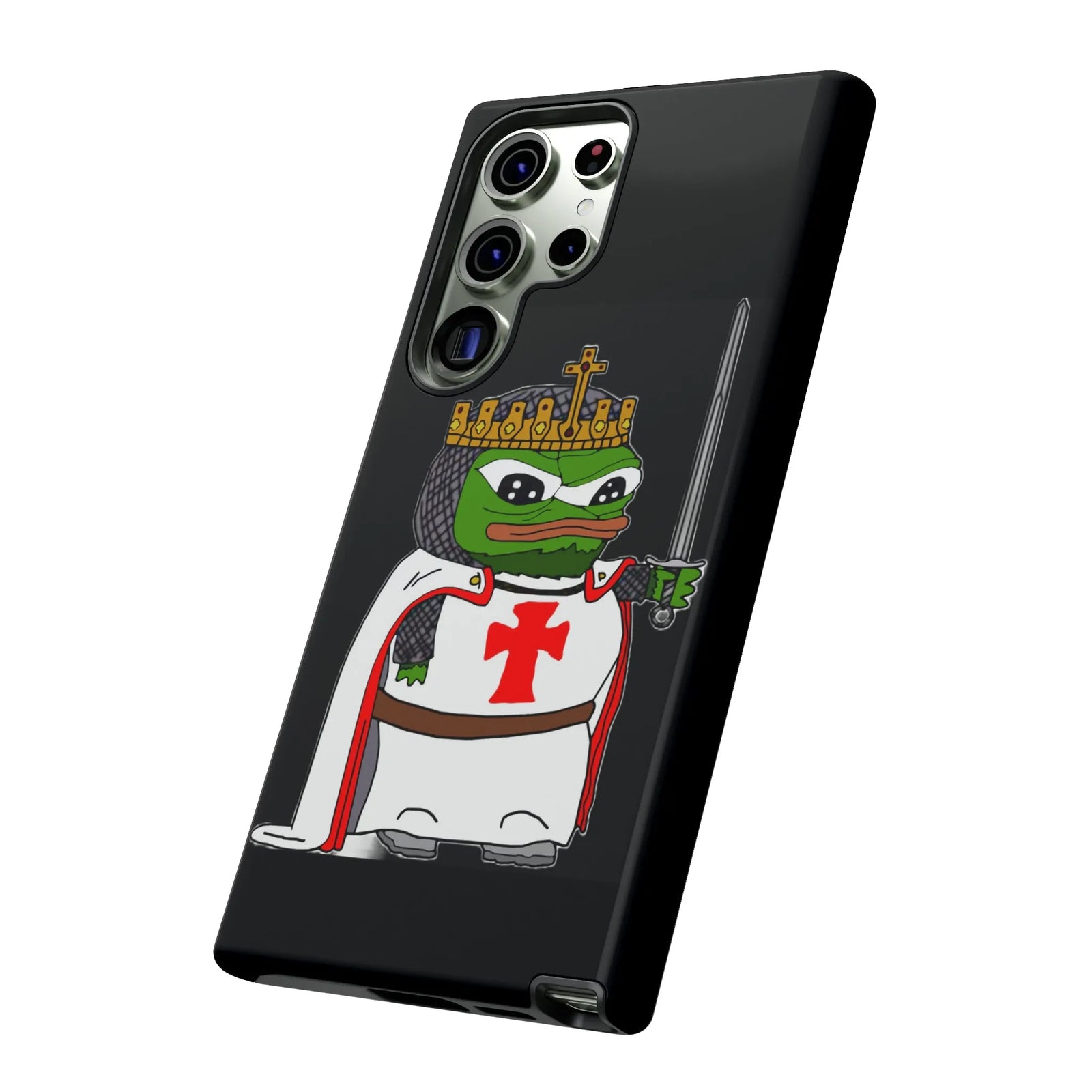 Crusader Pepe Cell Phone Case - Deus Vult Knight Phone Cover