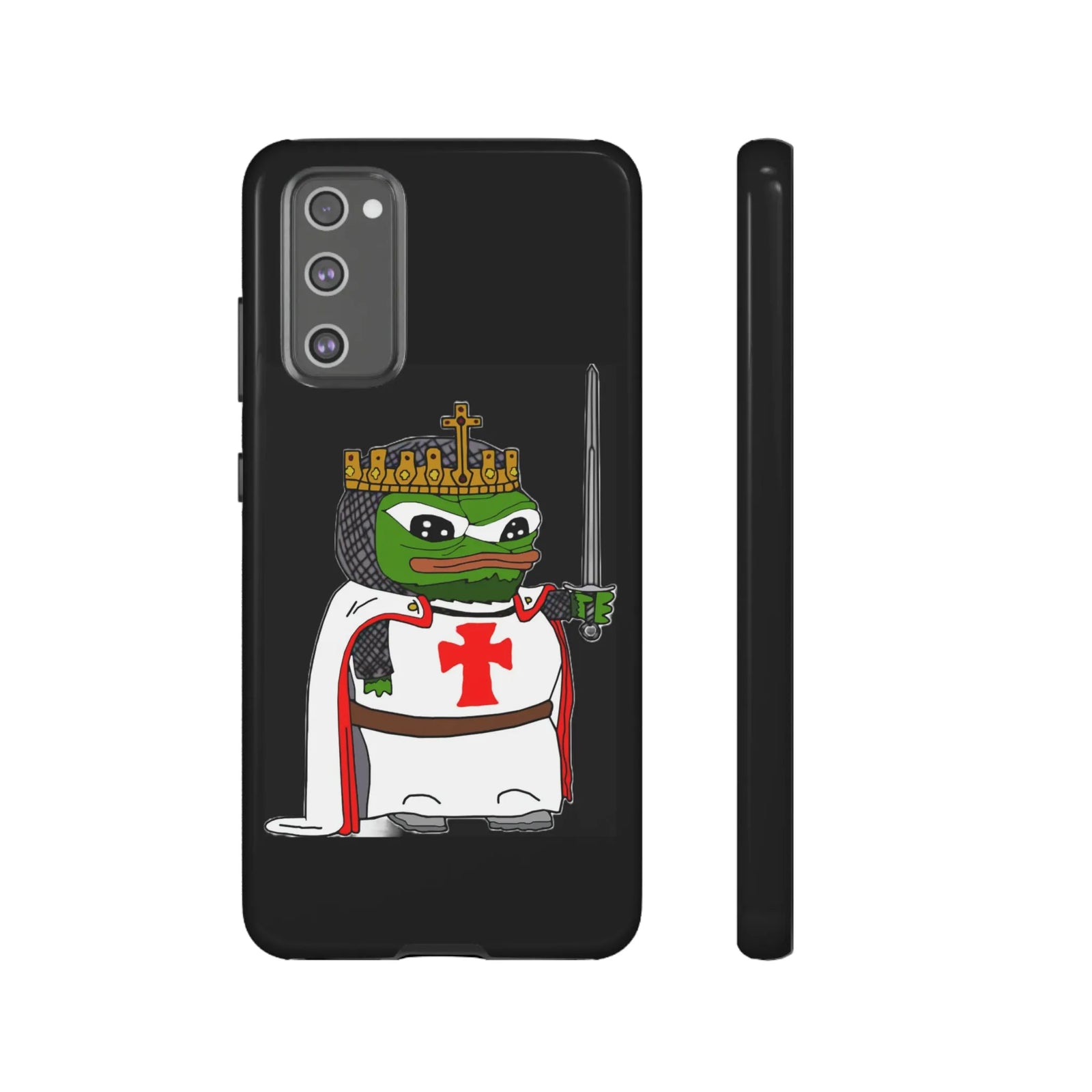 Crusader Pepe Cell Phone Case - Deus Vult Knight Phone Cover
