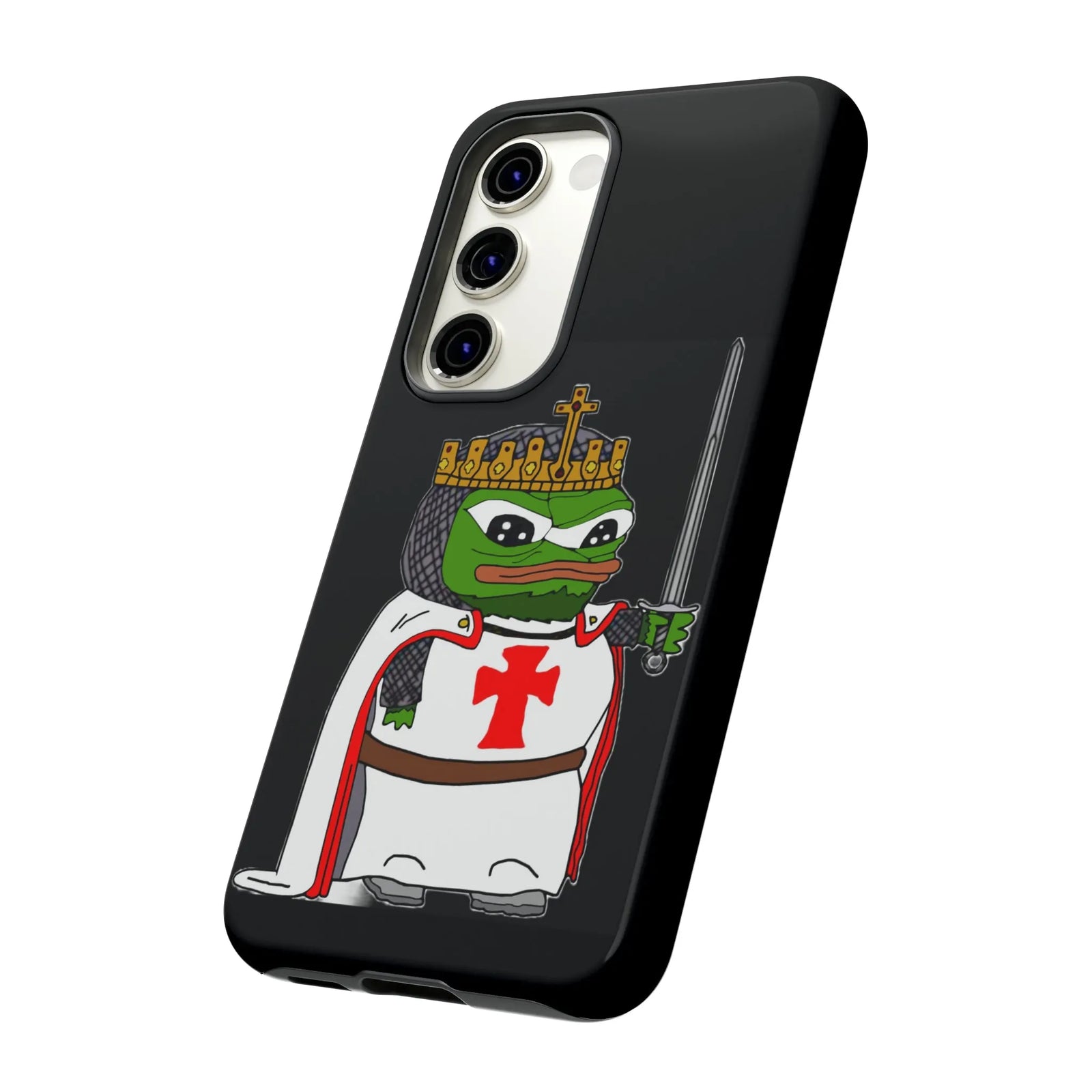 Crusader Pepe Cell Phone Case - Deus Vult Knight Phone Cover