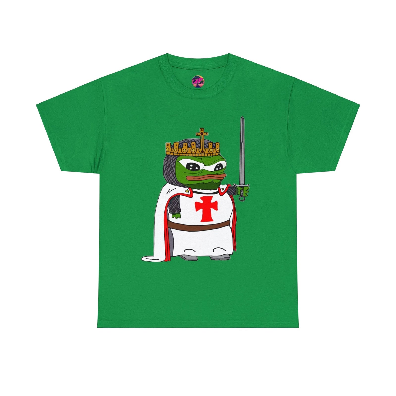 Pepe the Frog Crusader Knight T-Shirt - Deus Vult Meme
