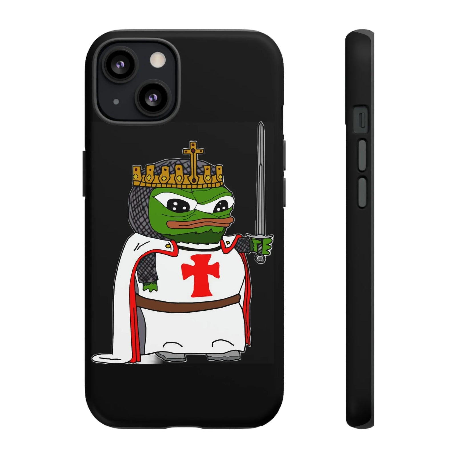 Crusader Pepe Cell Phone Case - Deus Vult Knight Phone Cover