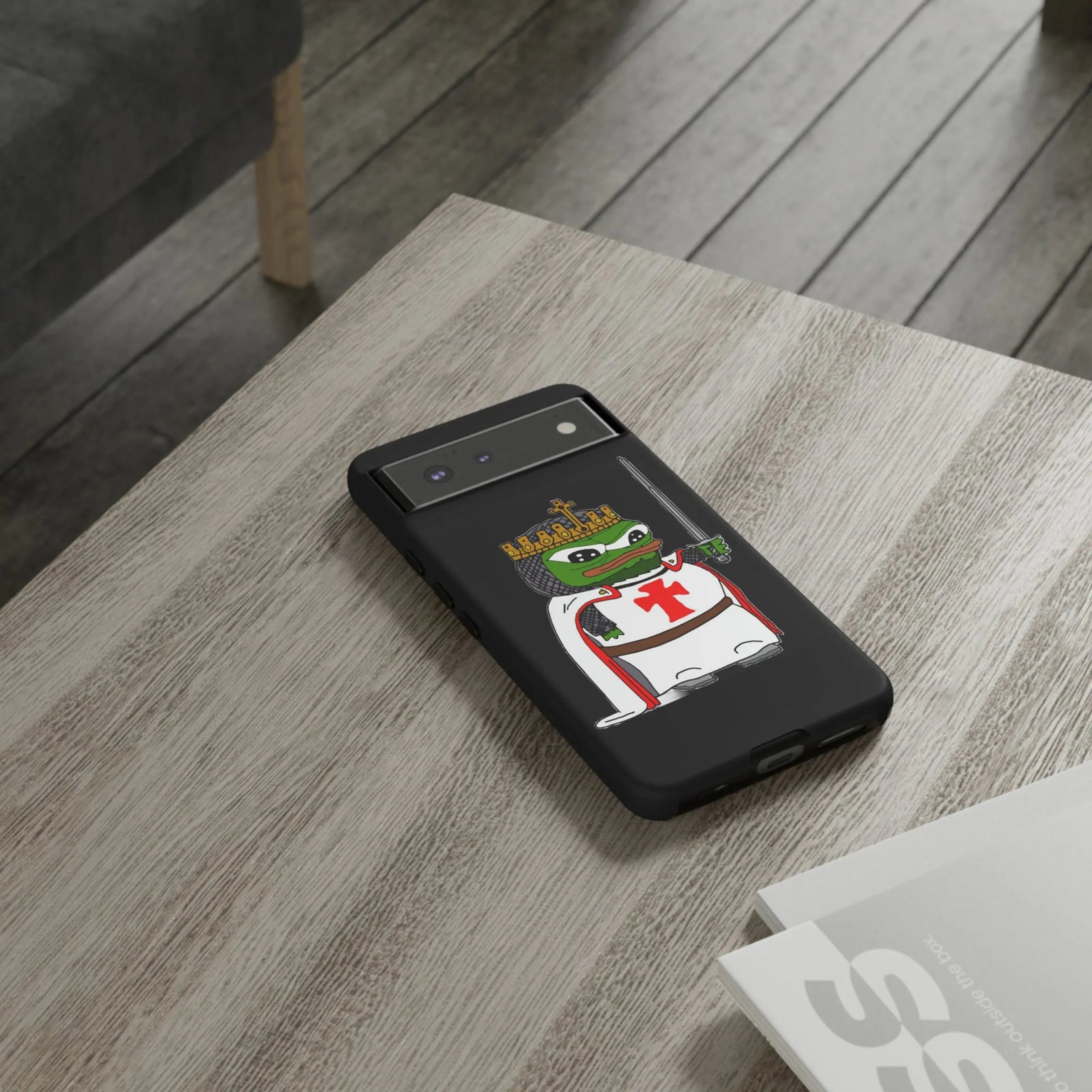 Crusader Pepe Cell Phone Case - Deus Vult Knight Phone Cover
