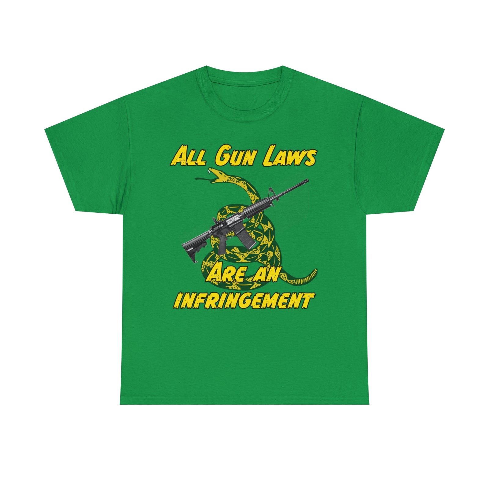 All Gun Laws Are Infringements AR15 Gadsden T-Shirt