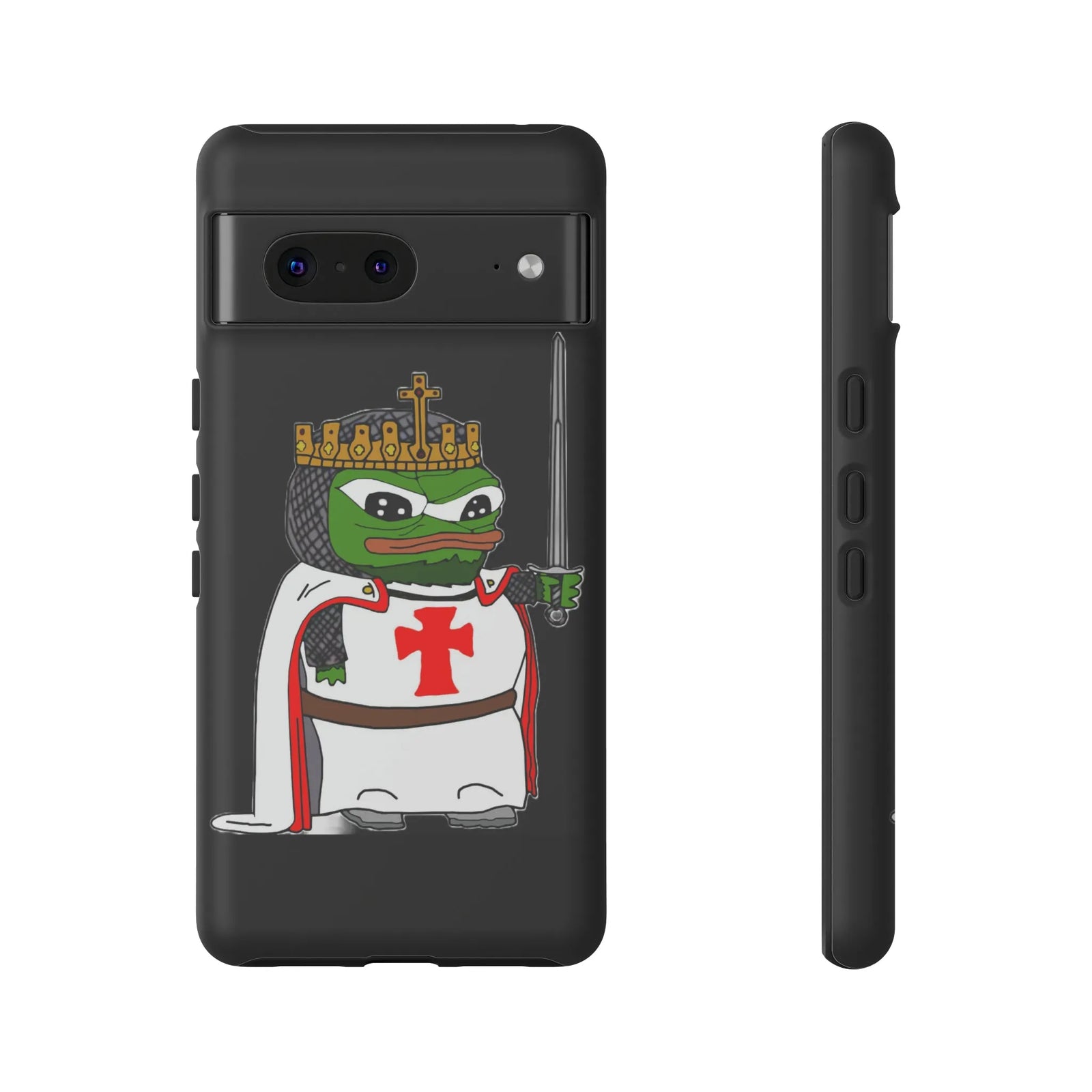 Crusader Pepe Cell Phone Case - Deus Vult Knight Phone Cover