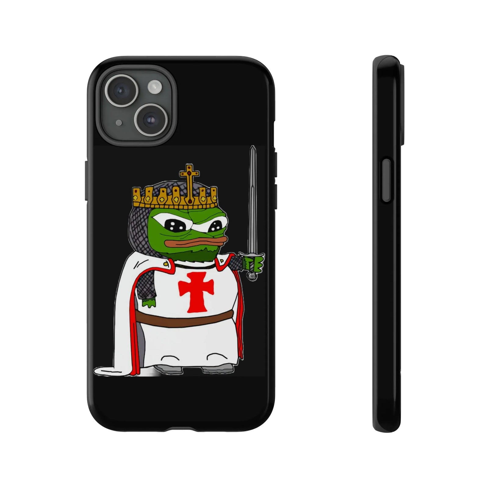 Crusader Pepe Cell Phone Case - Deus Vult Knight Phone Cover